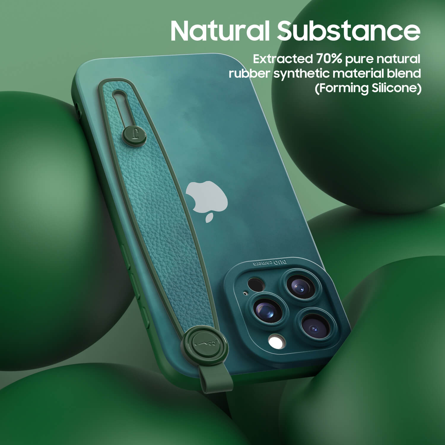 Fog Green | iPhone Series Multifunctional Wristband Case