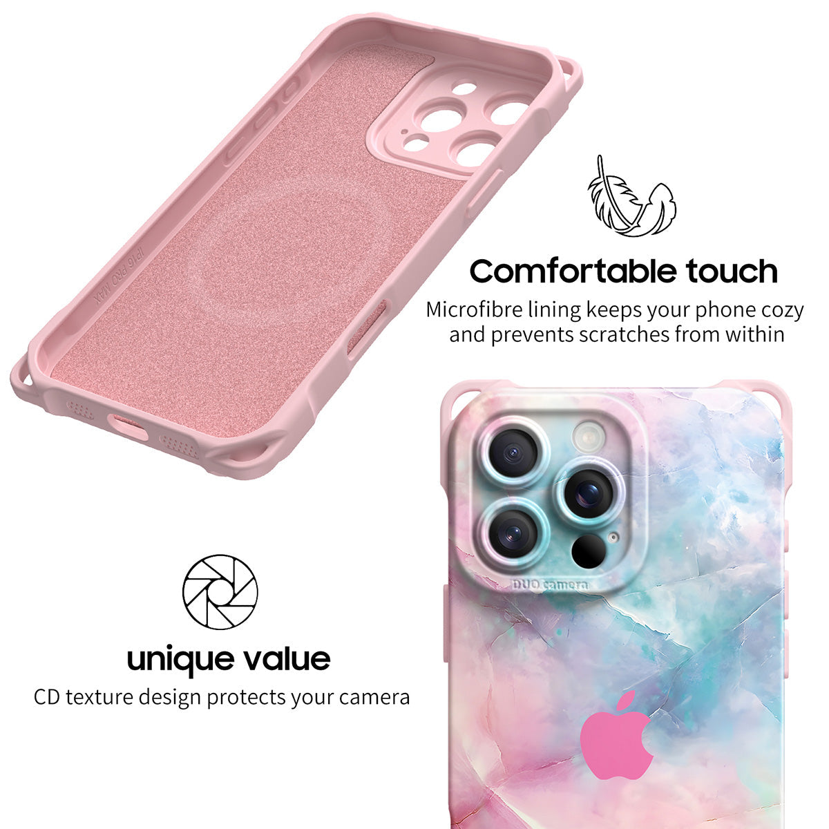 Elegant Powder | iPhone Series Ultra Impact Resistant Protective Case