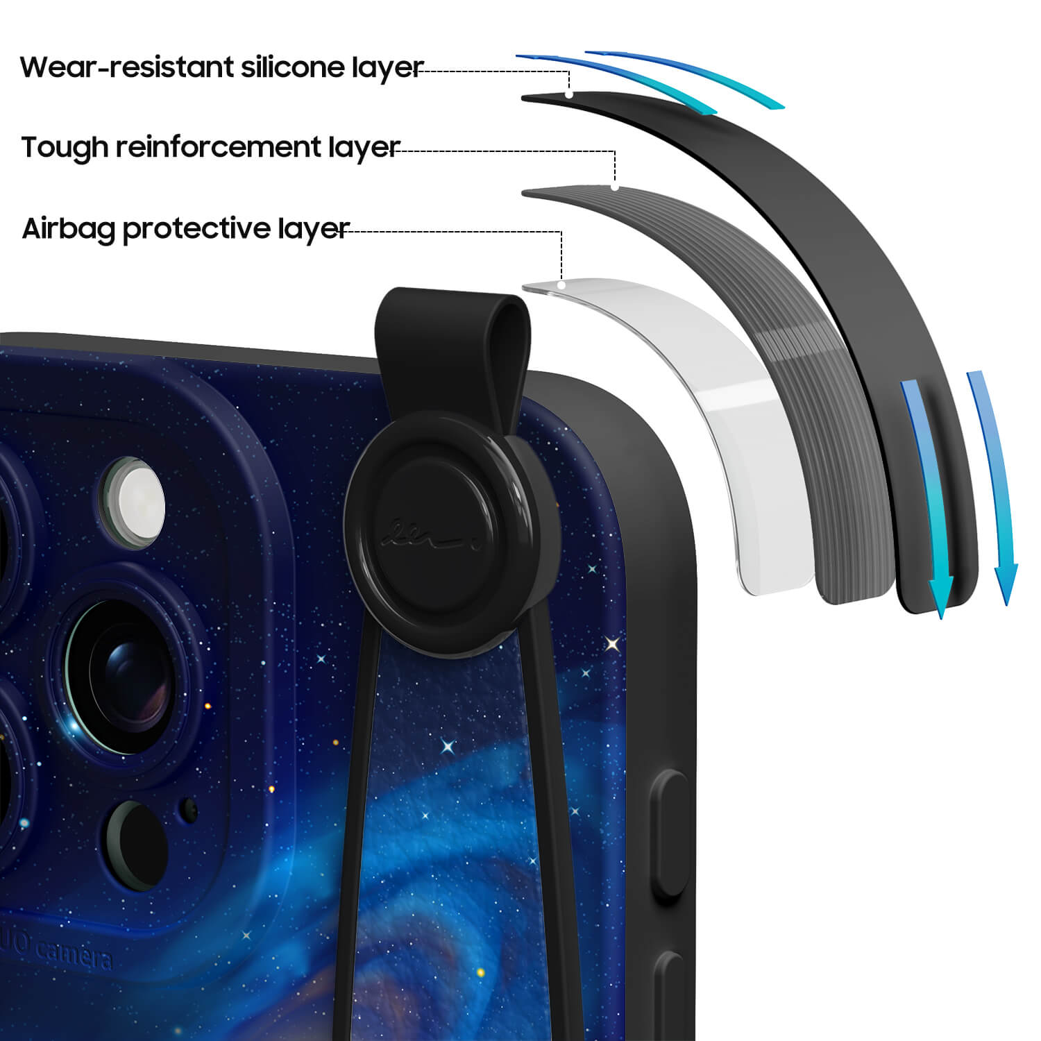 Night-Light Star River | iPhone Series Multifunctional Wristband Case