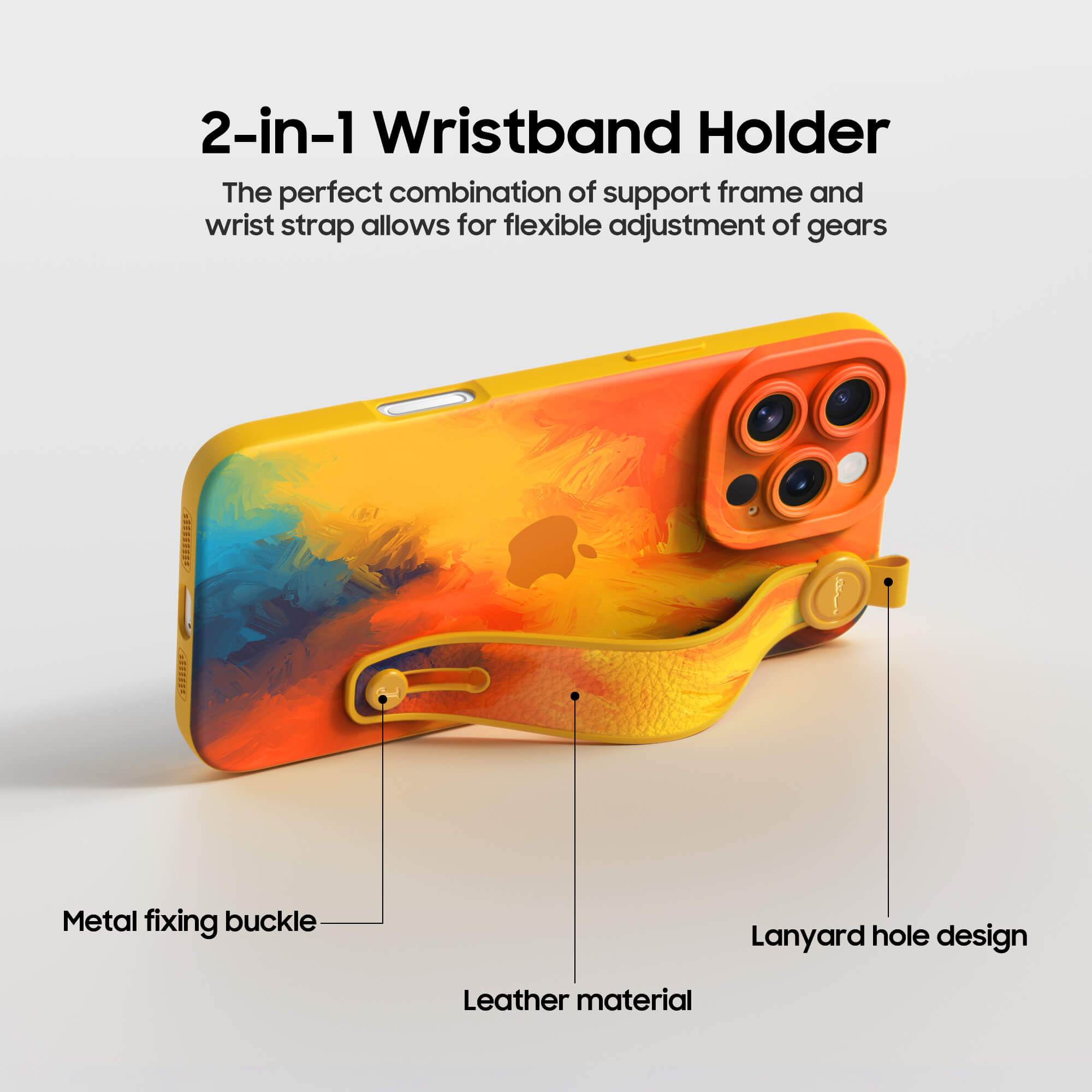 Candy Color | iPhone Series Multifunctional Wristband Case