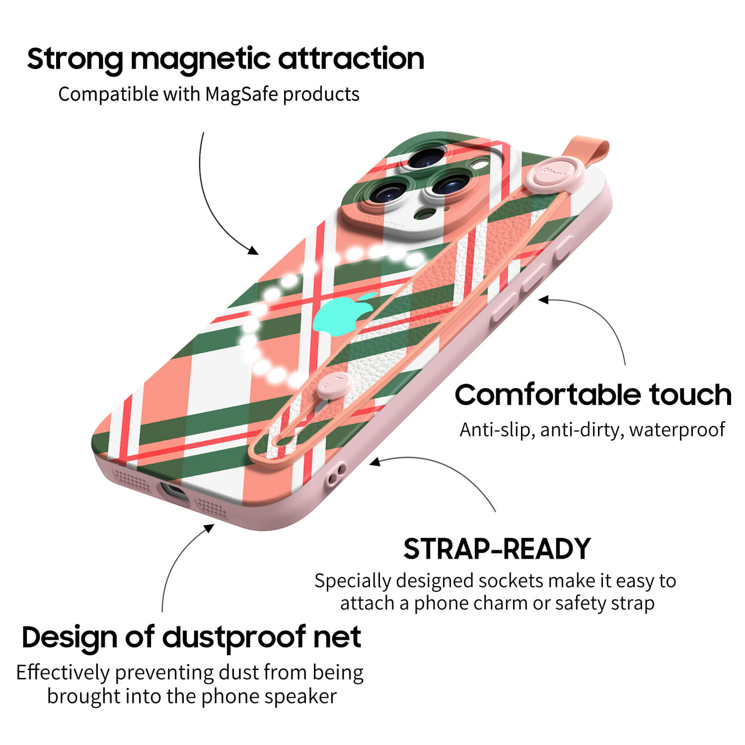 Your Candy Cane | iPhone Series Multifunctional Wristband Case