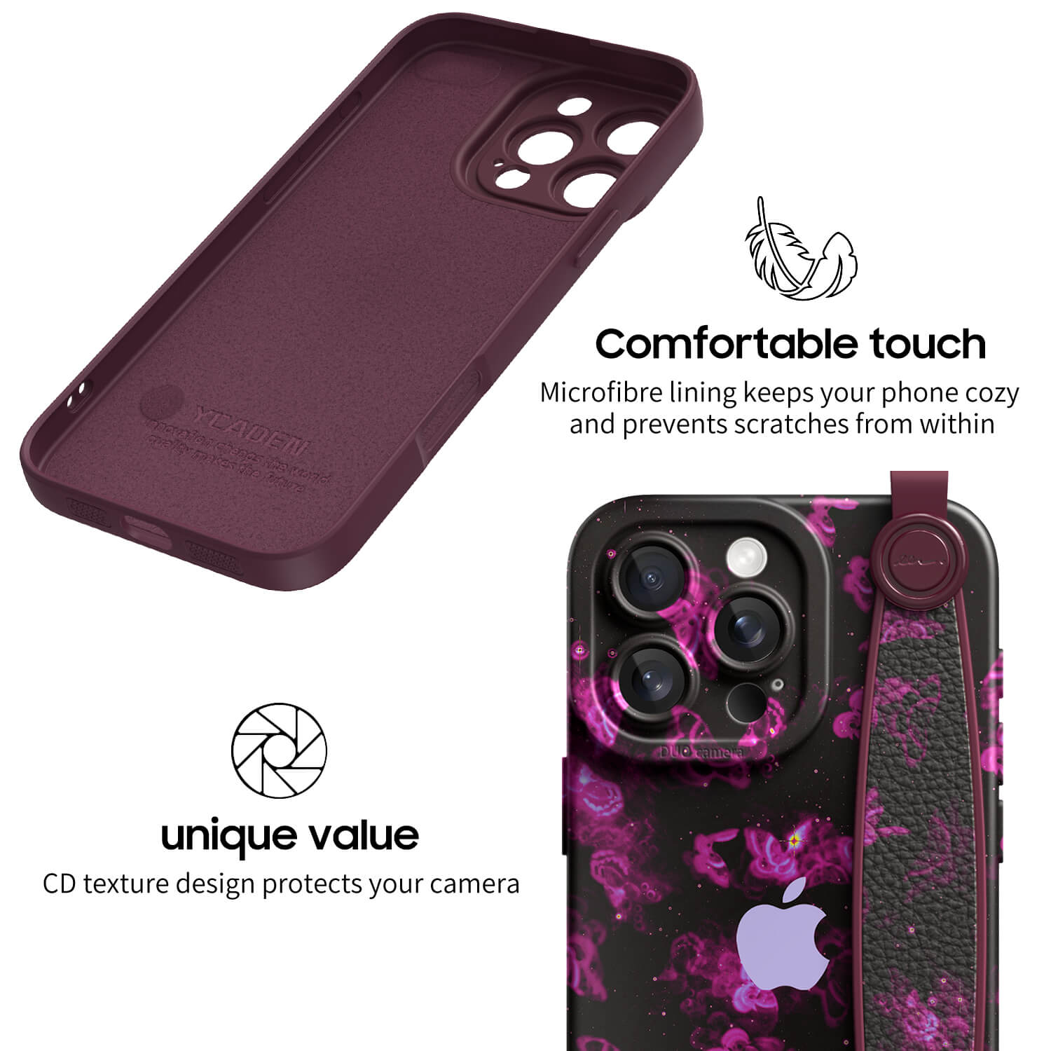 Mirror Within Mirror | iPhone Series Multifunctional Wristband Case