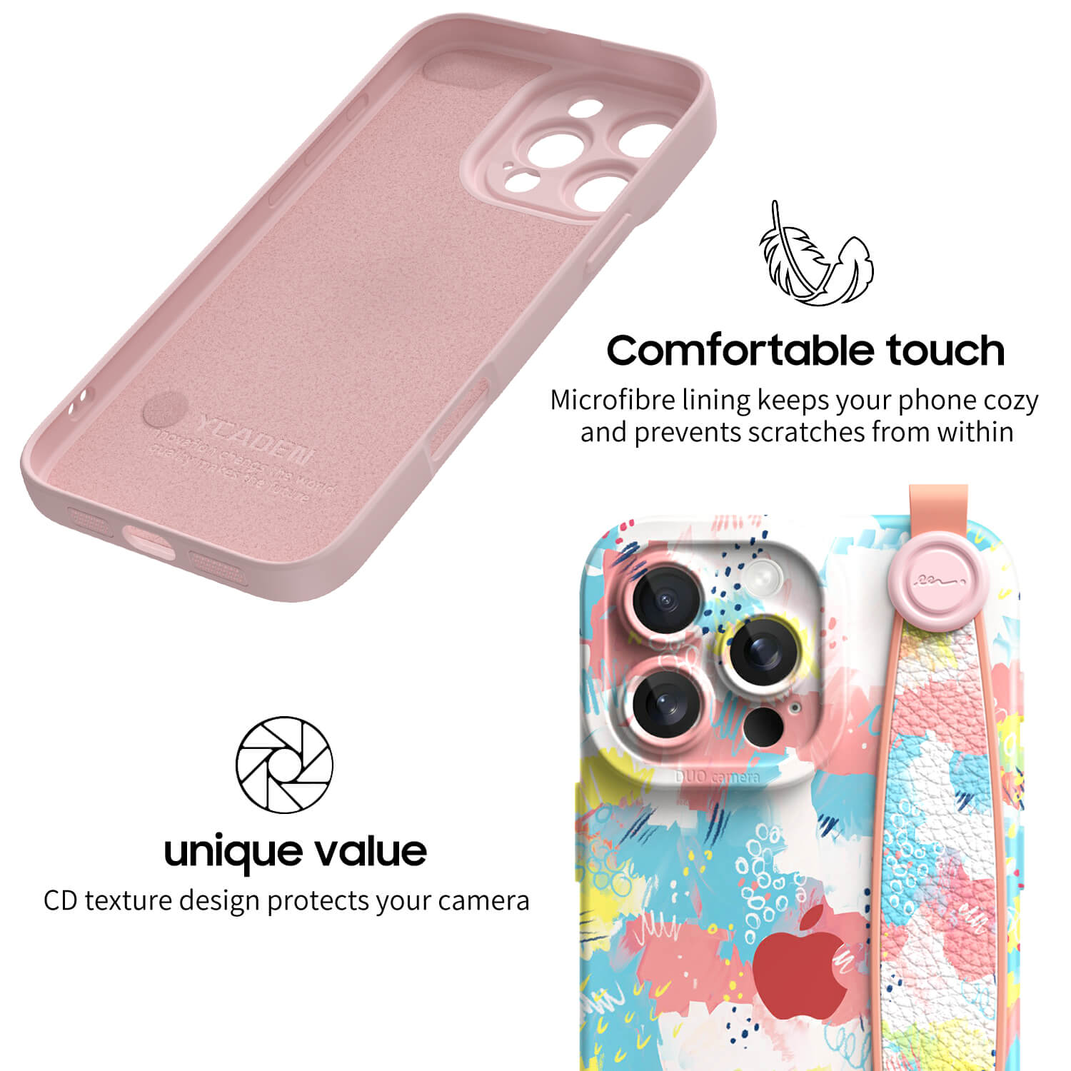 Rose Lake Under the Joy | iPhone Series Multifunctional Wristband Case