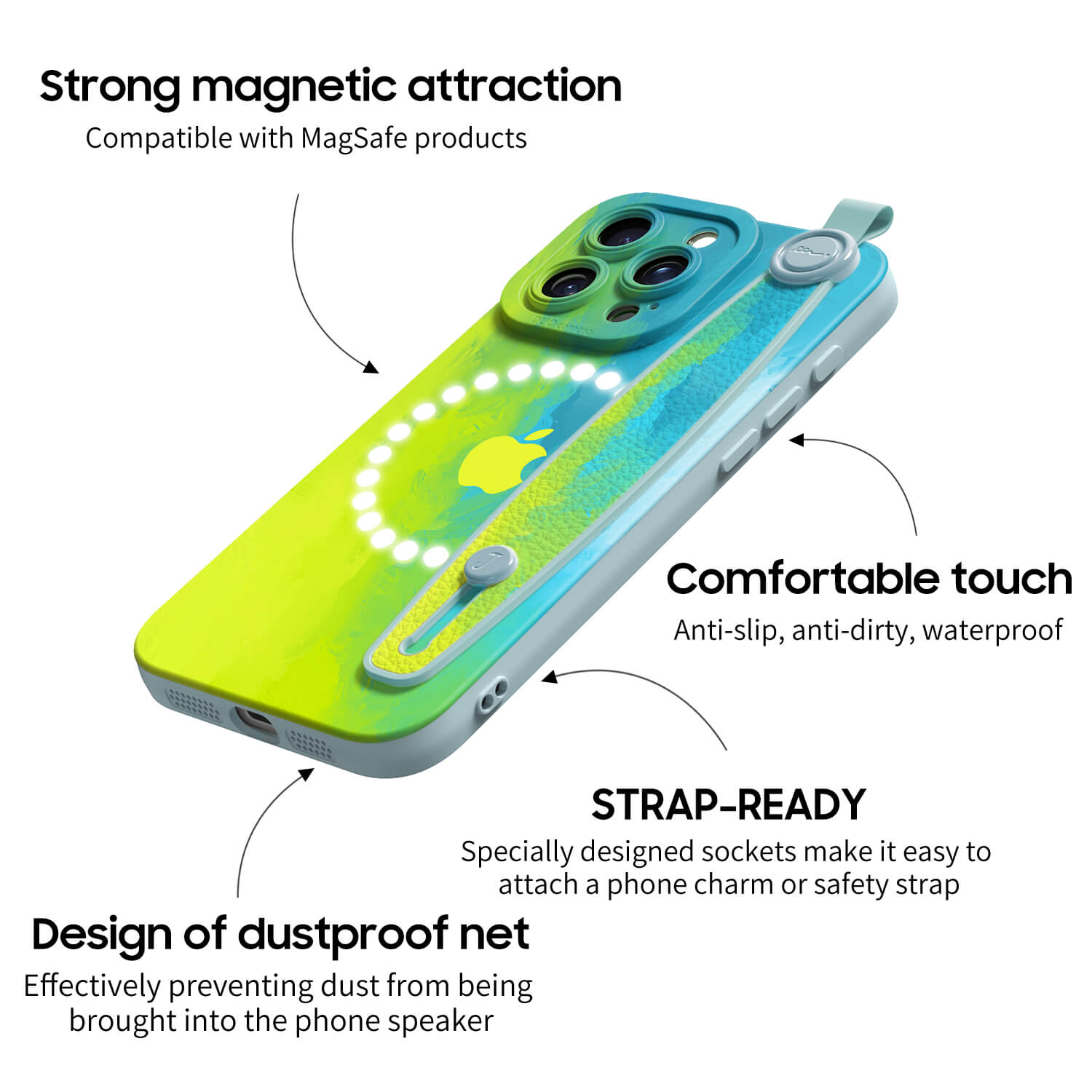 Smoke Plume | iPhone Series Multifunctional Wristband Case