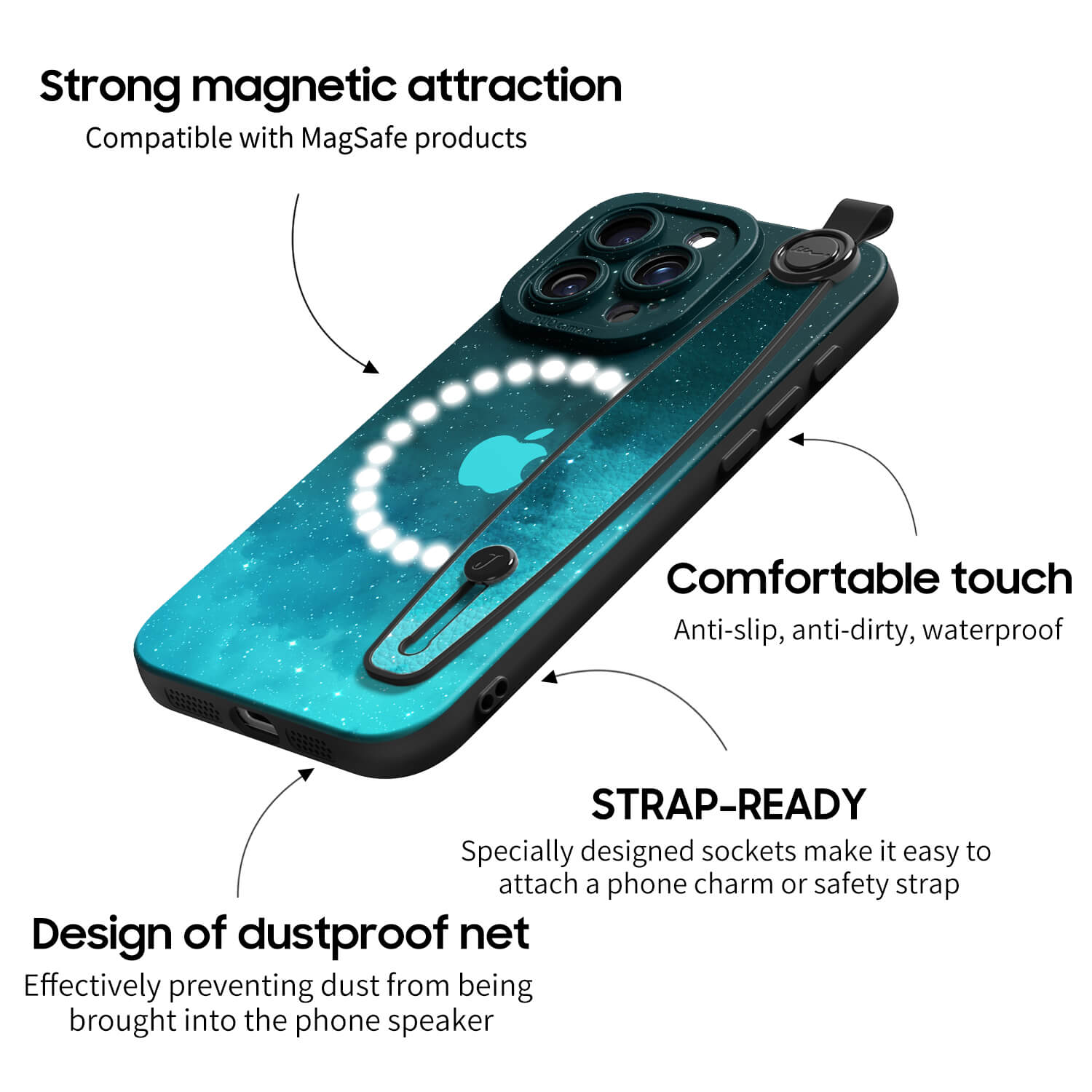 Blue King Star | iPhone Series Multifunctional Wristband Case