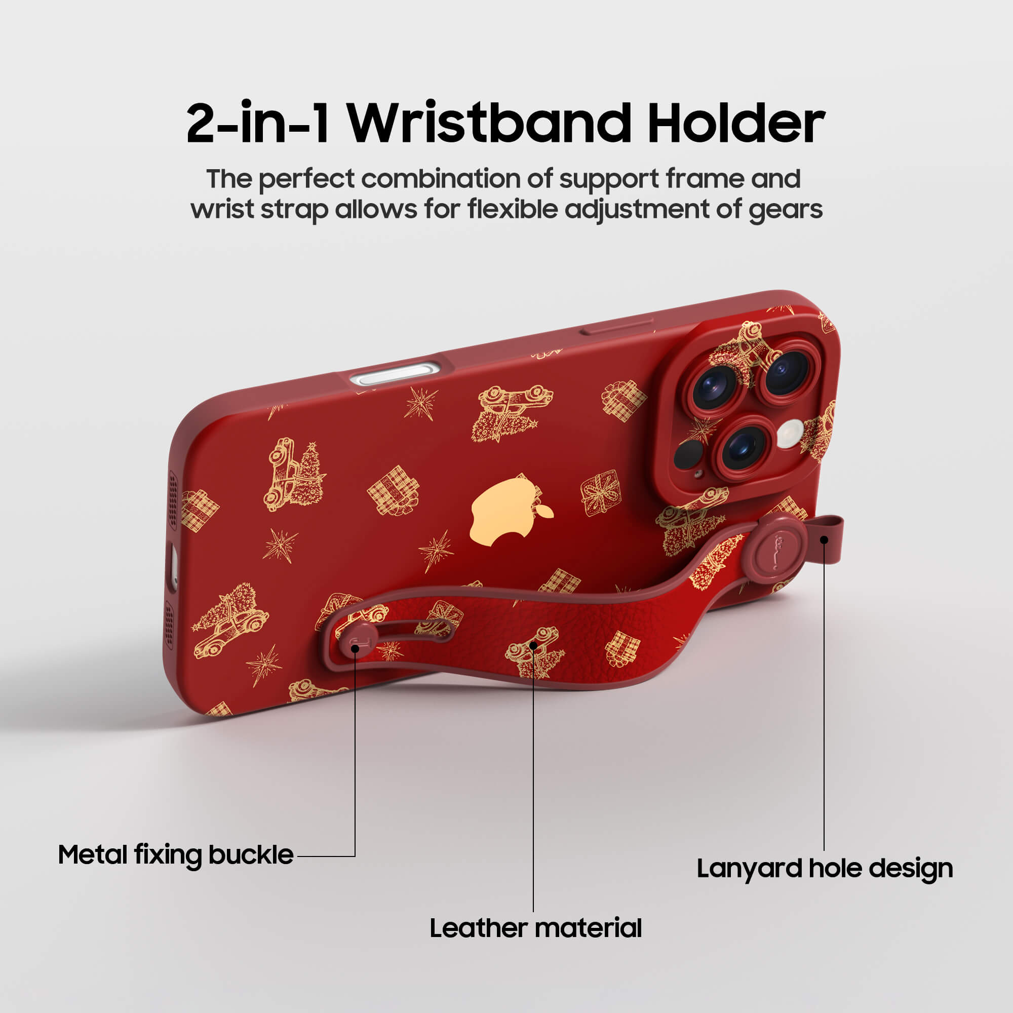 Colorful Christmas Tree | iPhone Series Multifunctional Wristband Case