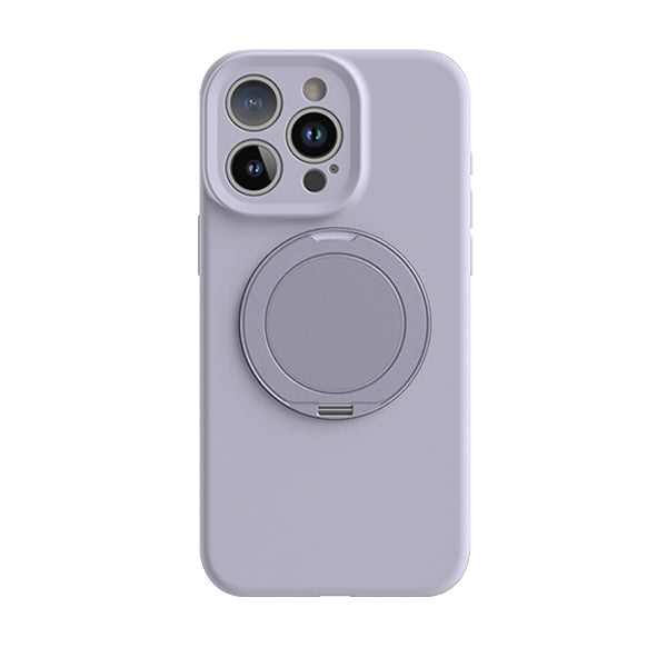 Morandi Purple | iPhone Liquid Silicone Bracket Case