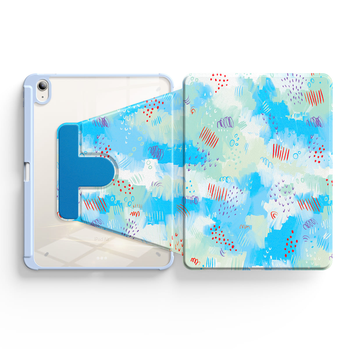 Ice Lake After Snowy Winter | iPad Series Snap 360° Stand Impact Resistant Case