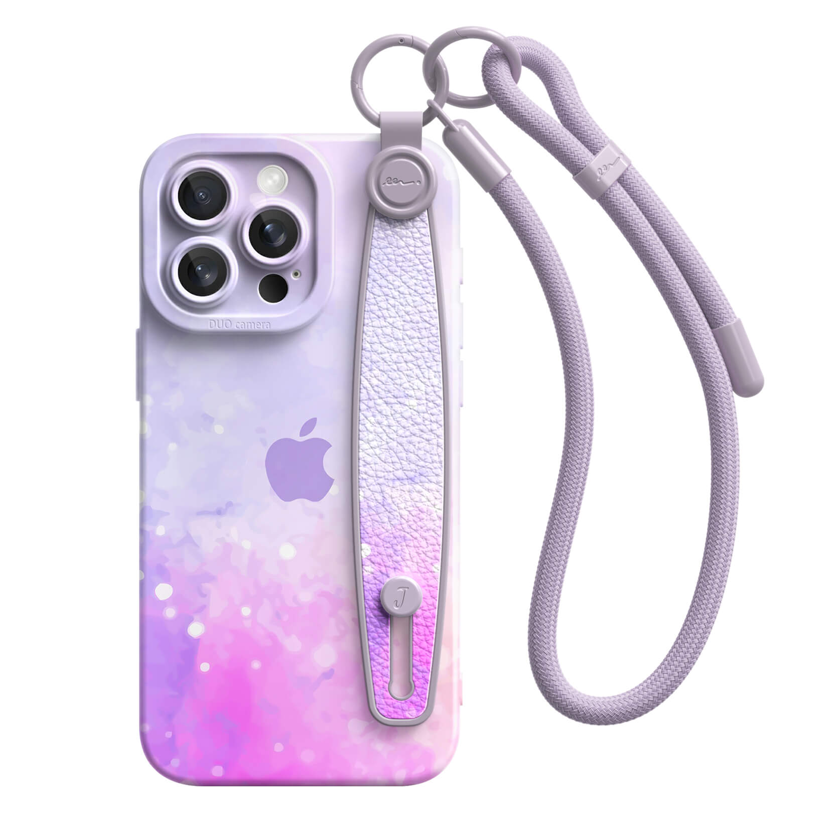 Gouache Purple | iPhone Series Multifunctional Wristband Case