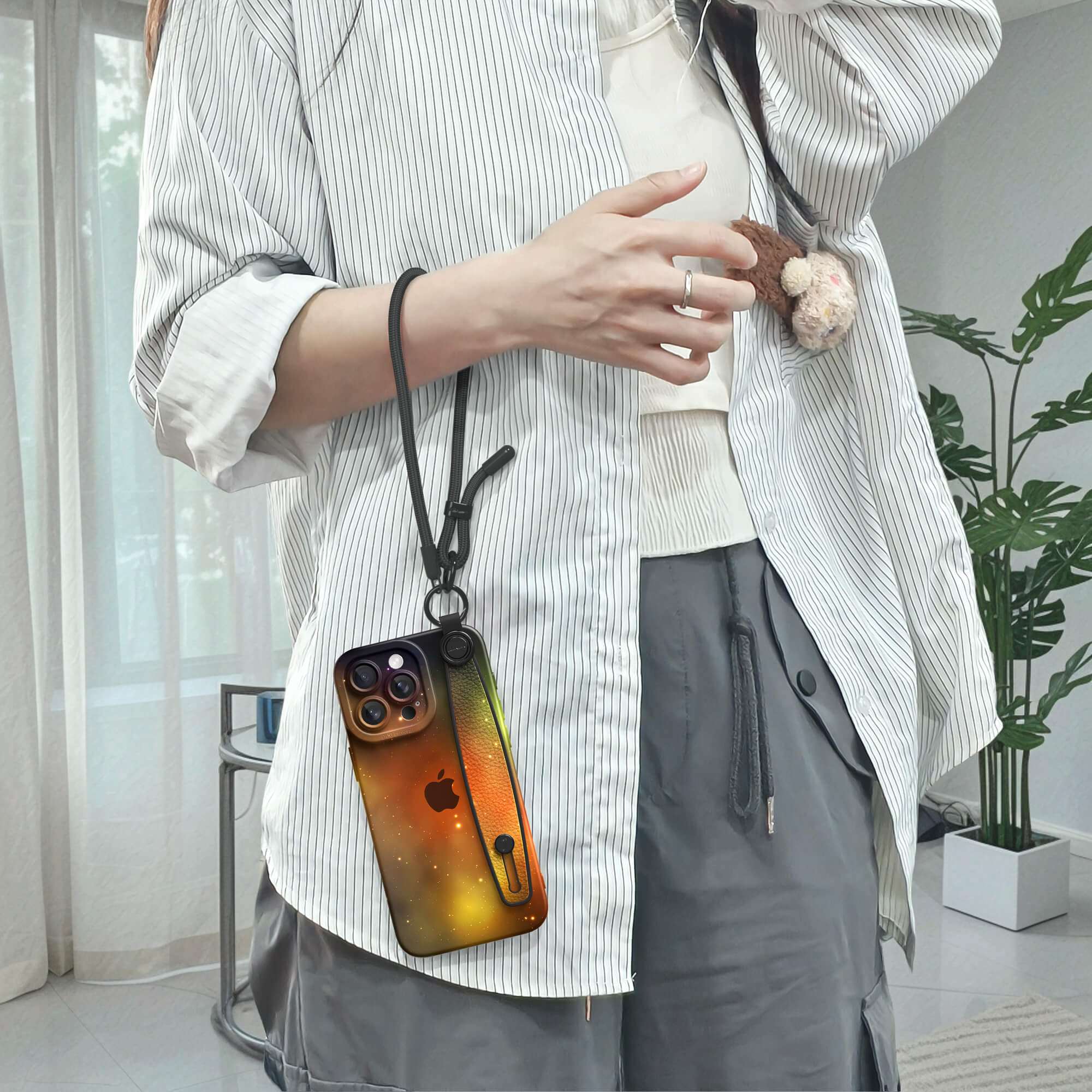 Brilliant Starlight | iPhone Series Multifunctional Wristband Case