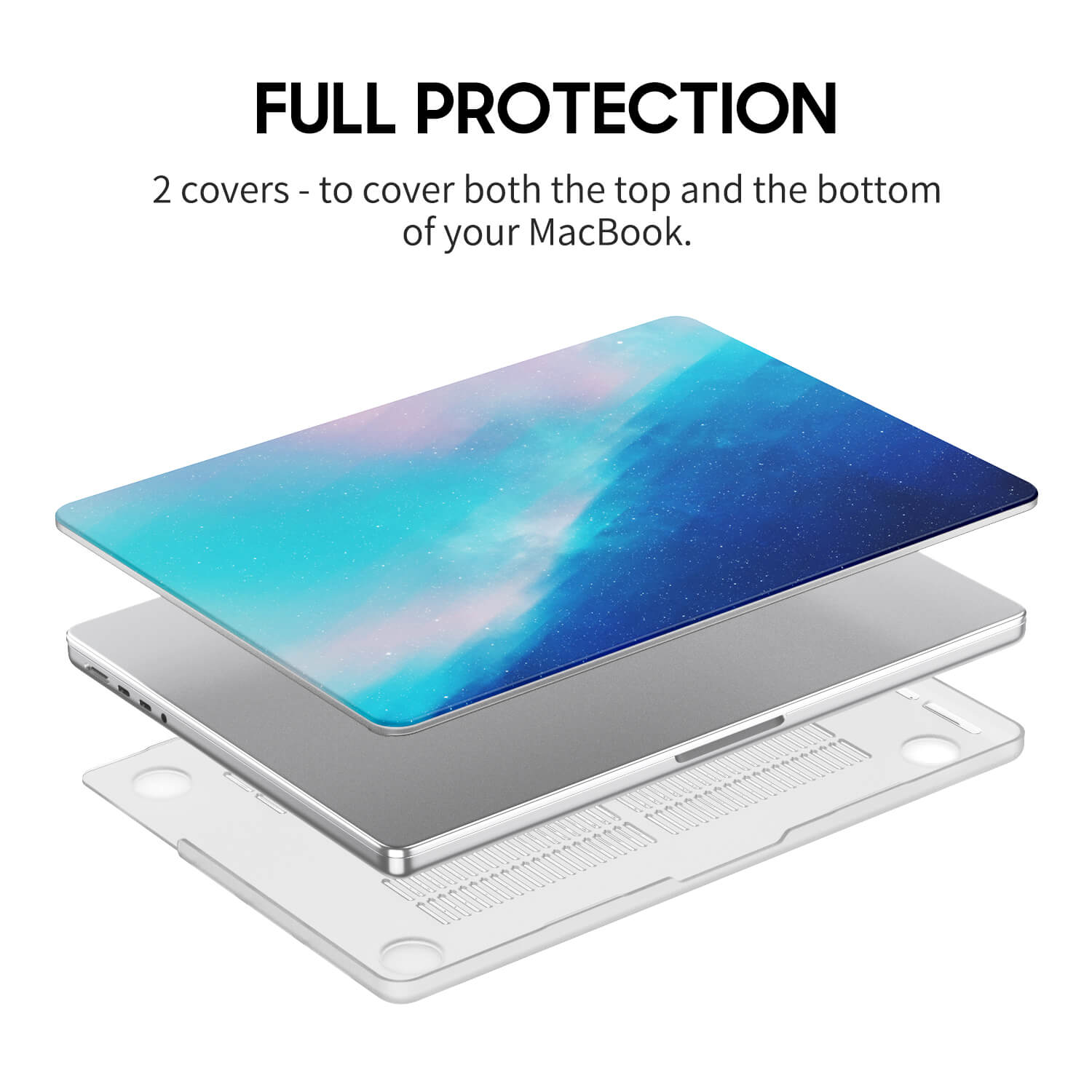 Blue Light Gradient | Macbook Anti-Fall Protective Case