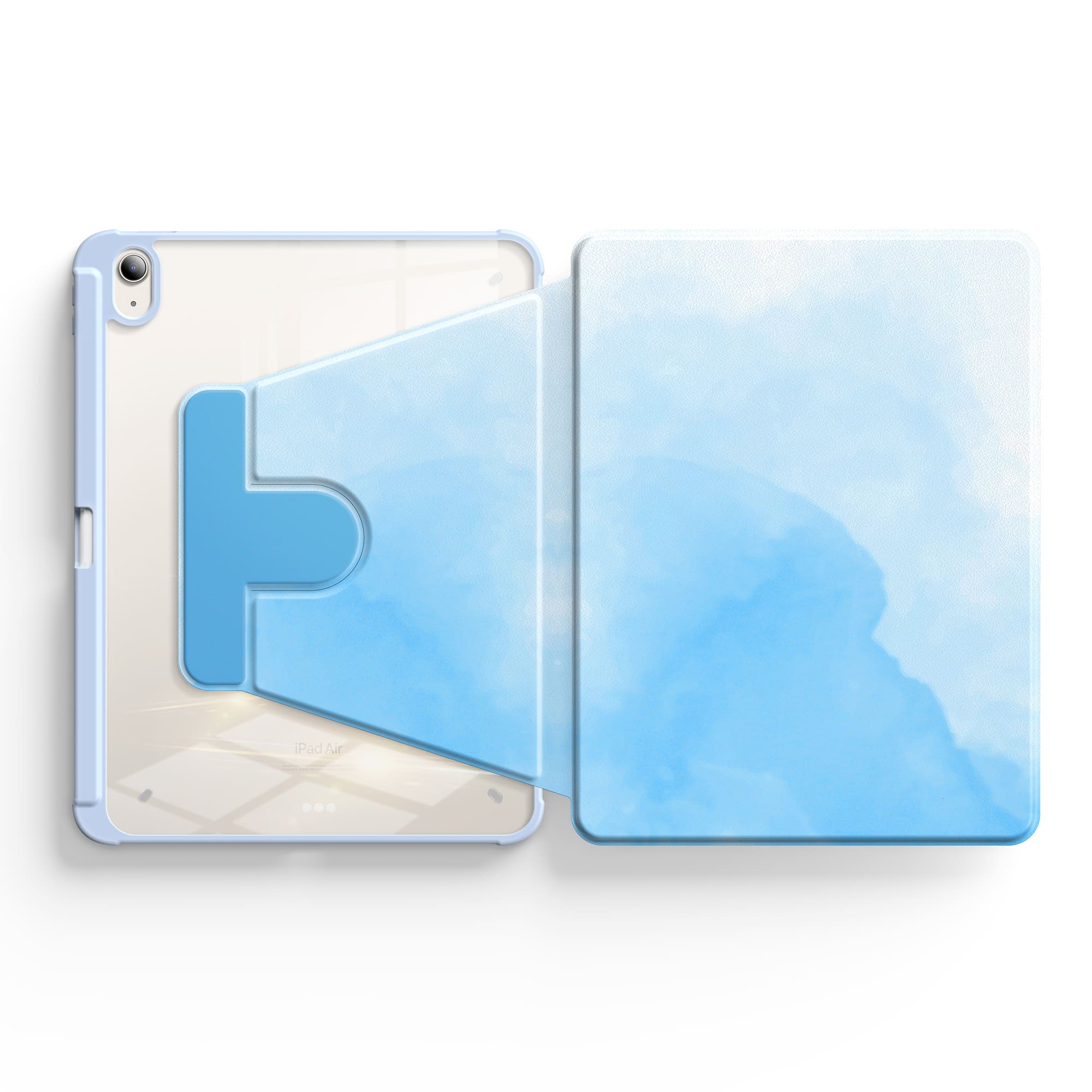 Watercolor Blue | iPad Series Snap 360° Stand Impact Resistant Case