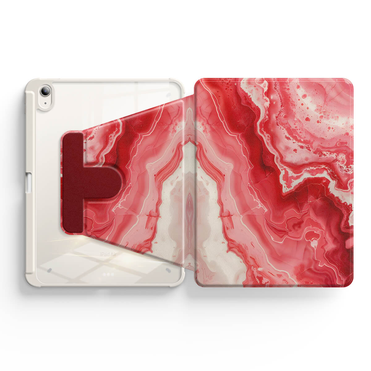 Tieling Red | iPad Series Snap 360° Stand Impact Resistant Case