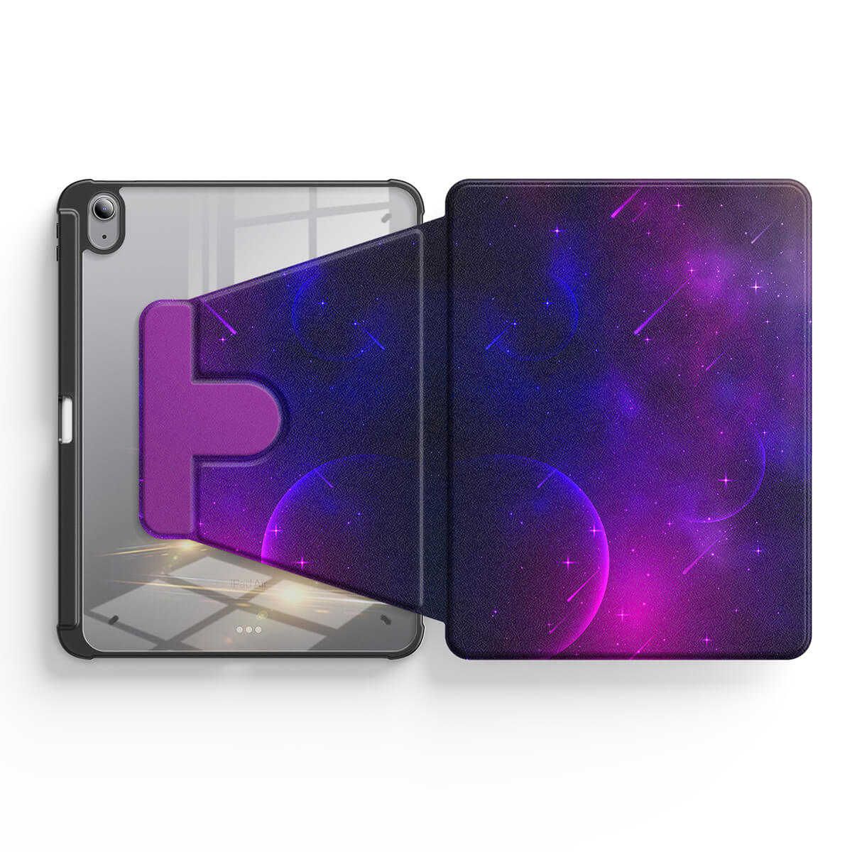 Meteors＆Planets | iPad Series Snap 360° Stand Impact Resistant Case