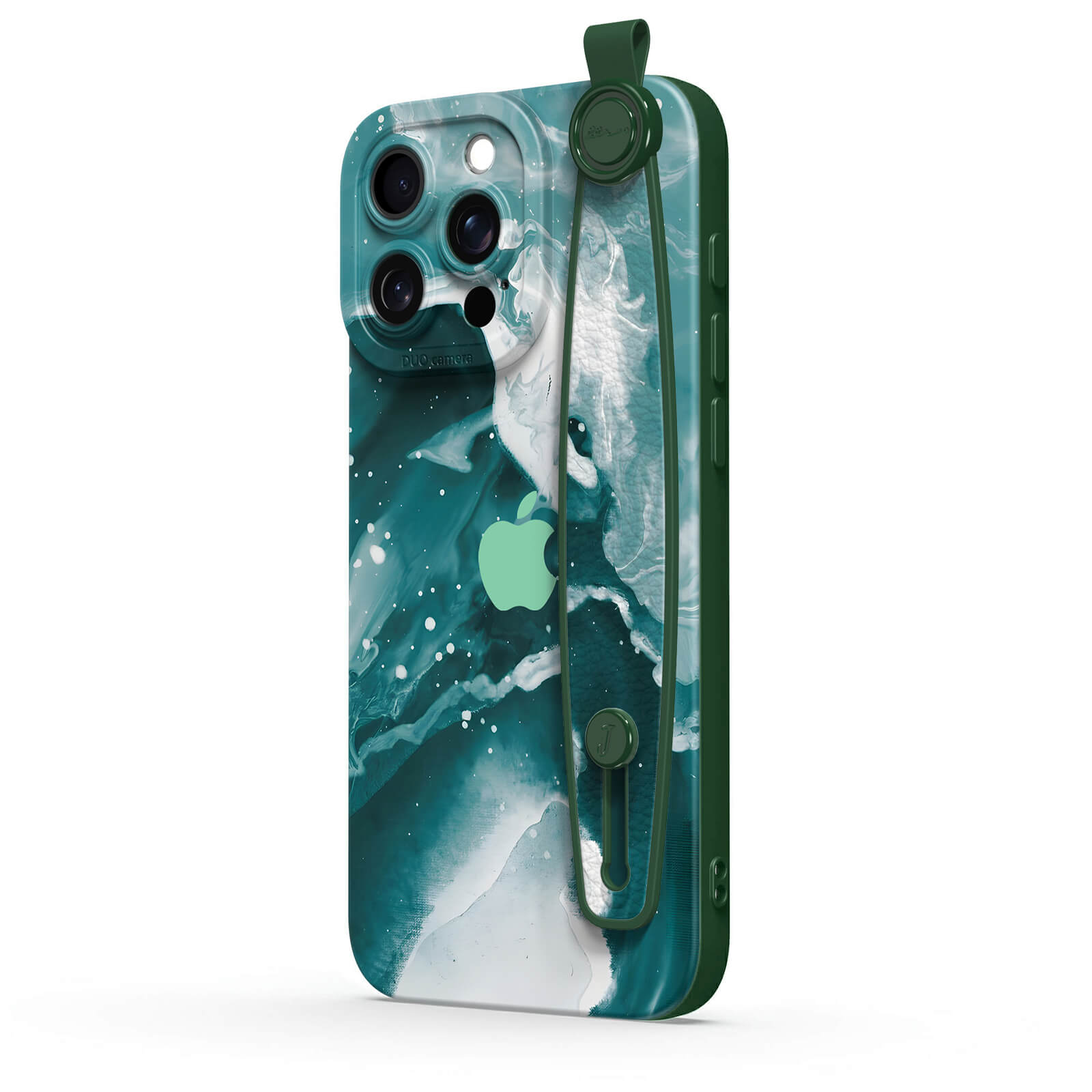 Green Wave Jade | iPhone Series Multifunctional Wristband Case