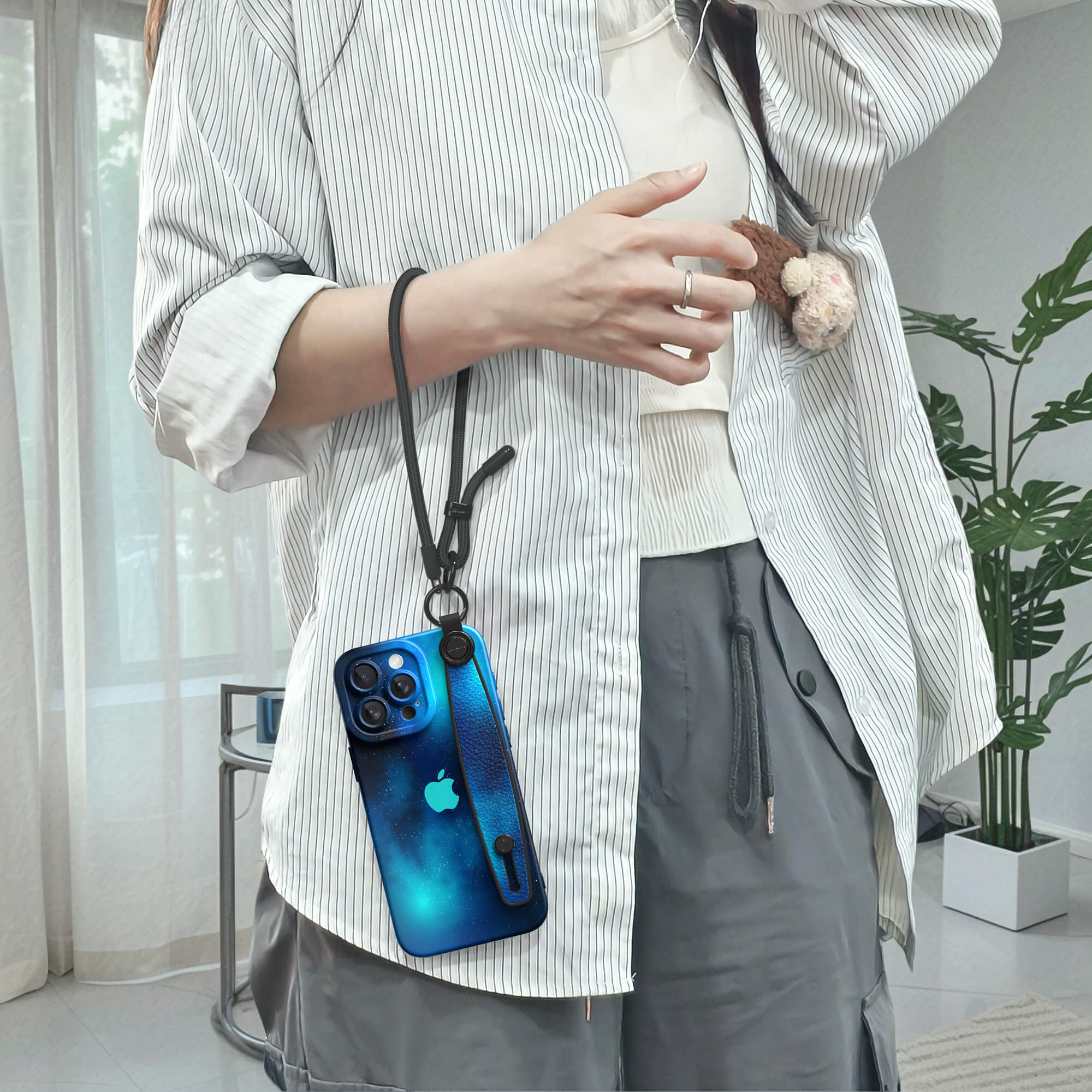 Blue King Star | iPhone Series Multifunctional Wristband Case