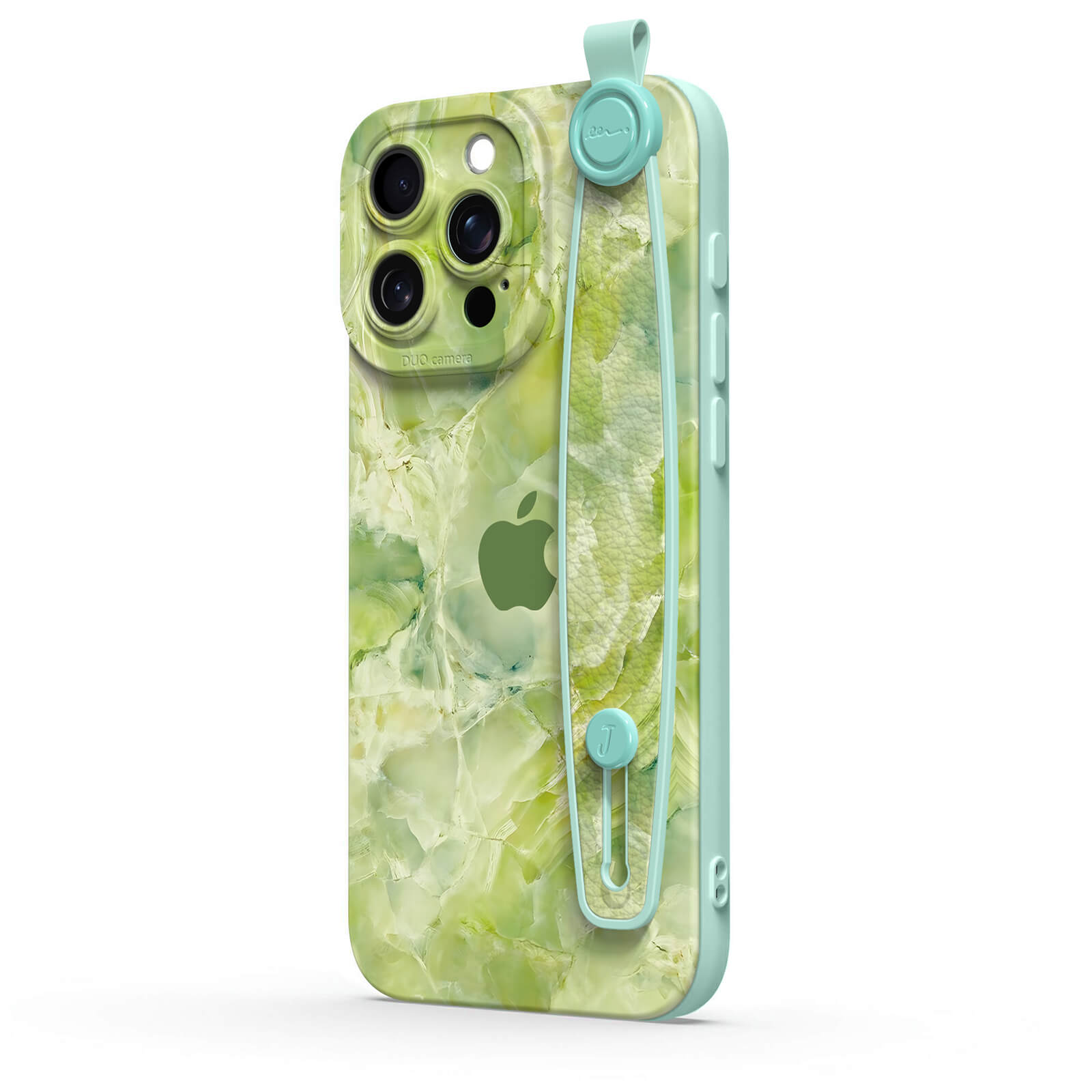 Ice Flower Jade | iPhone Series Multifunctional Wristband Case