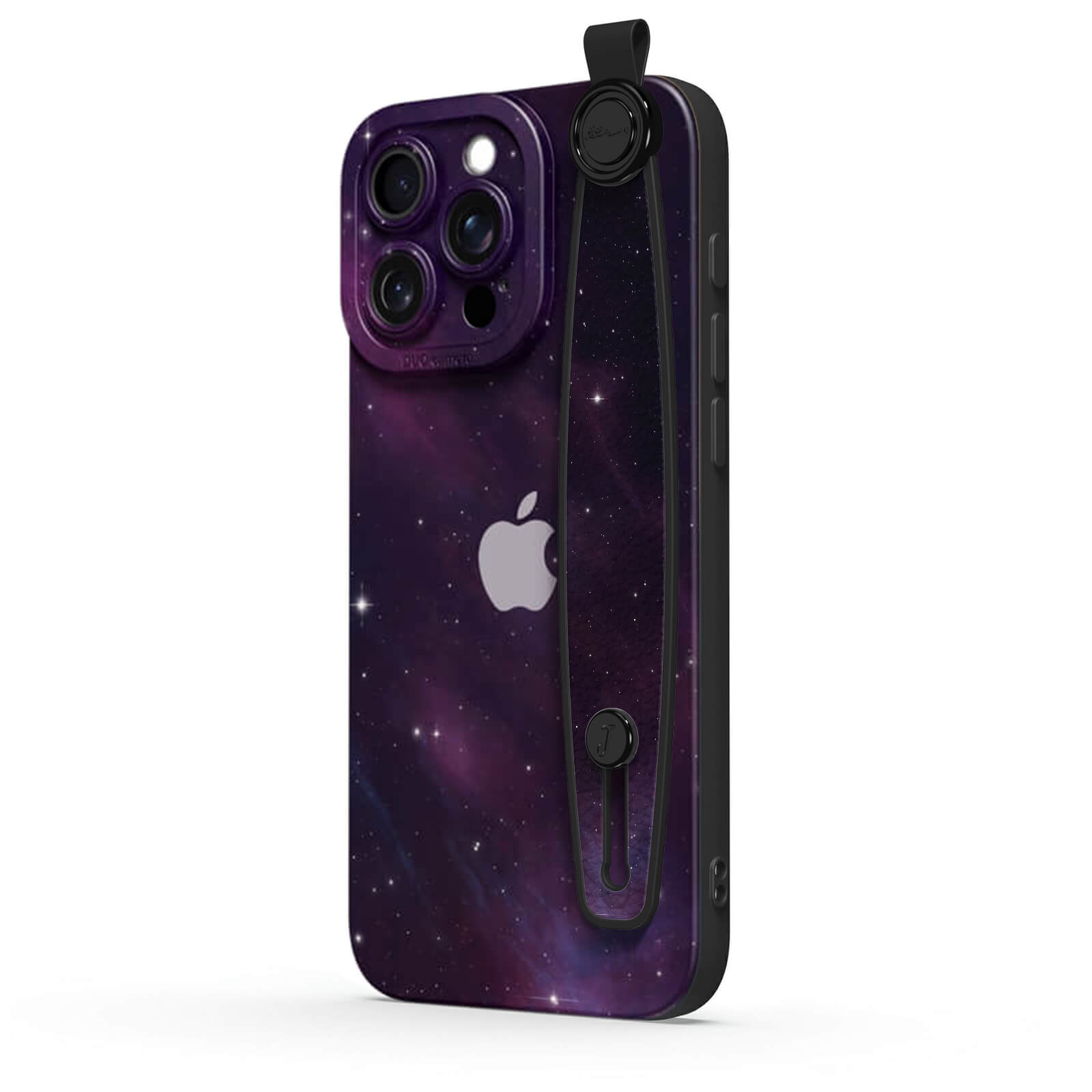 Purple Black | iPhone Series Multifunctional Wristband Case