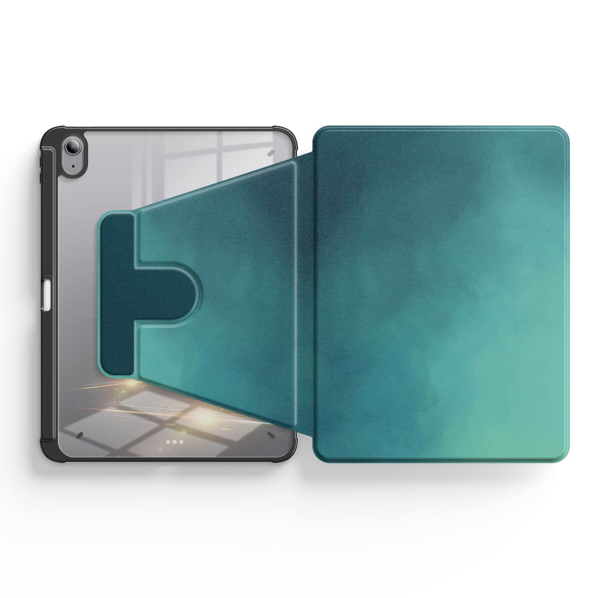 Fog Green | iPad Series Snap 360° Stand Impact Resistant Case