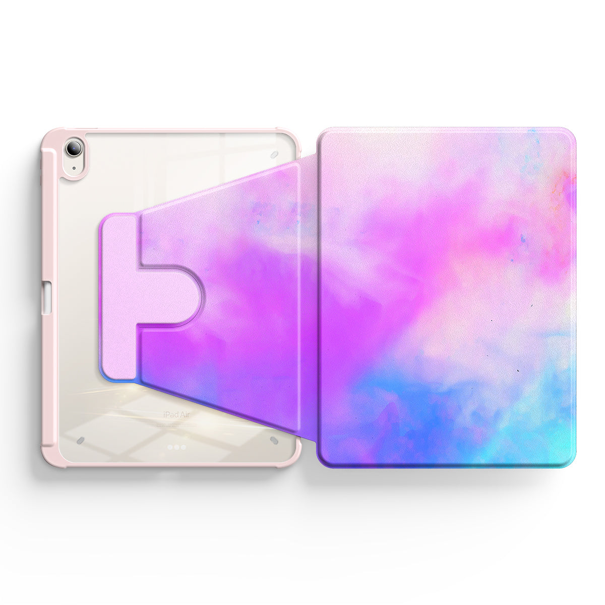 Pink and Purple Fantasy | iPad Series Snap 360° Stand Impact Resistant Case