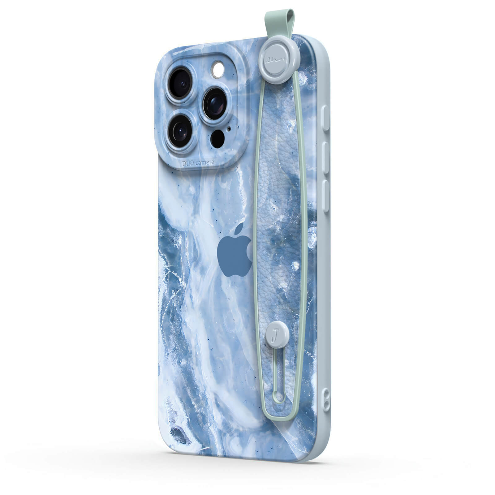 Blue Gray Jade | iPhone Series Multifunctional Wristband Case