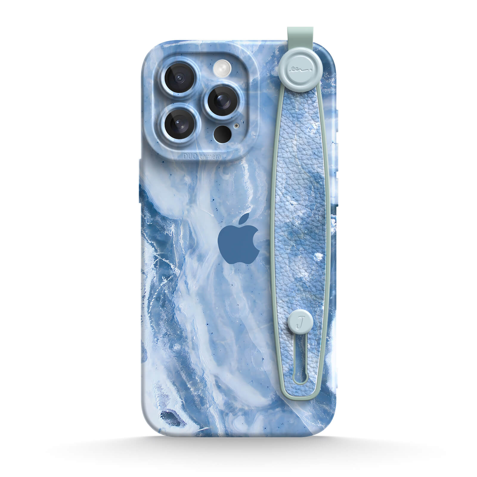 Blue Gray Jade | iPhone Series Multifunctional Wristband Case