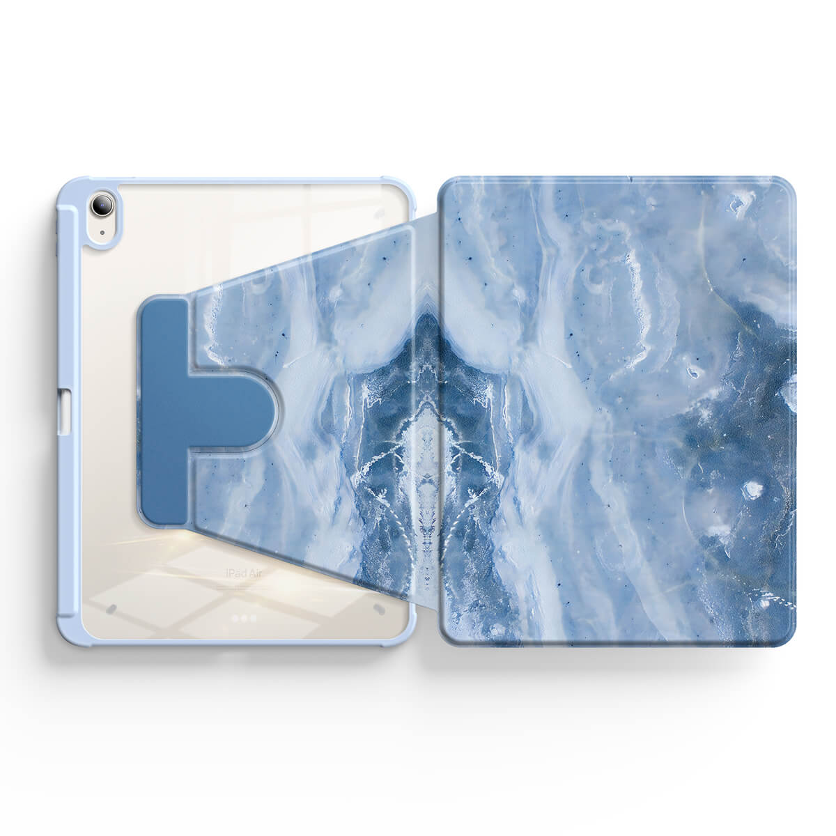 Blue Gray Jade | iPad Series Snap 360° Stand Impact Resistant Case