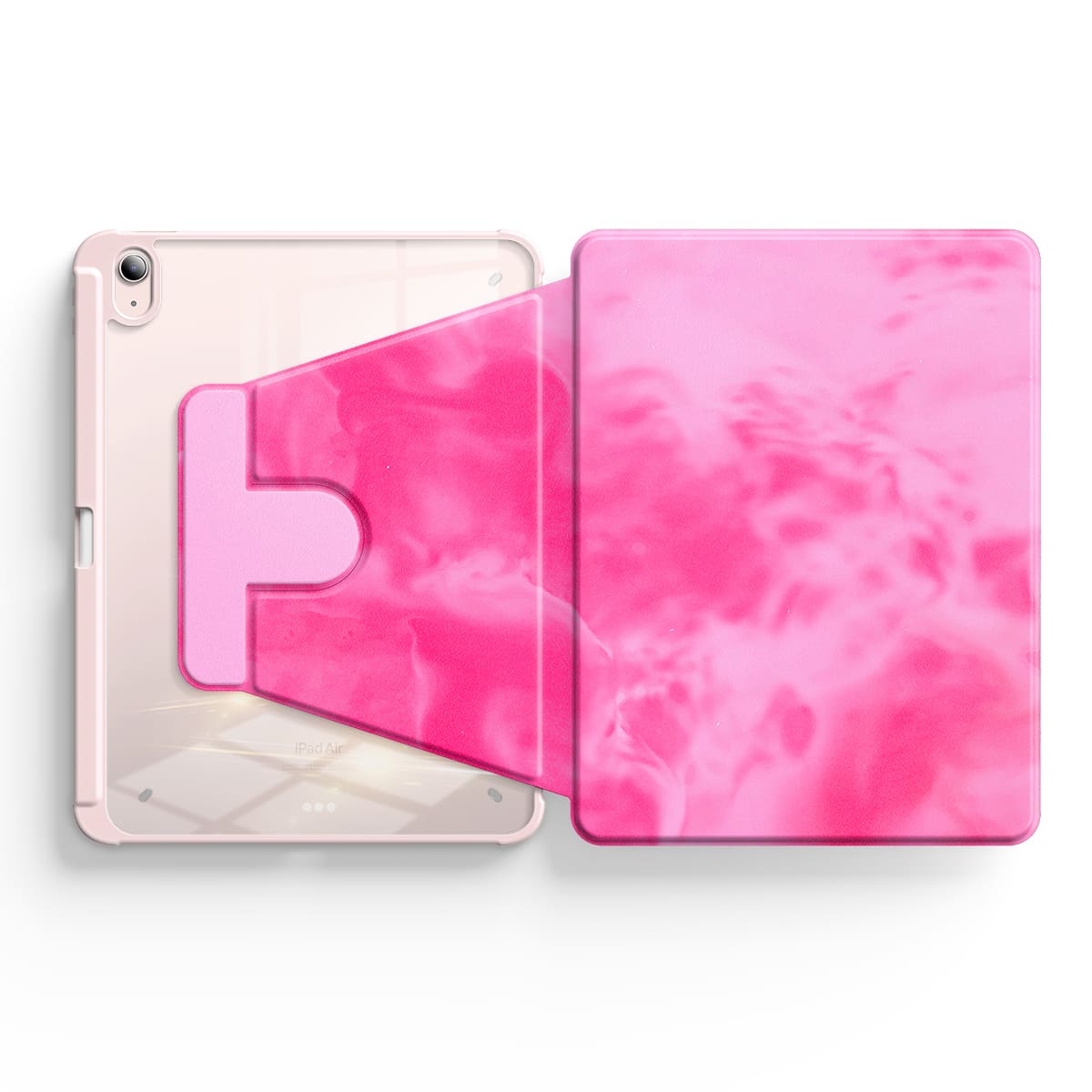 Pink Lava | iPad Series Snap 360° Stand Impact Resistant Case