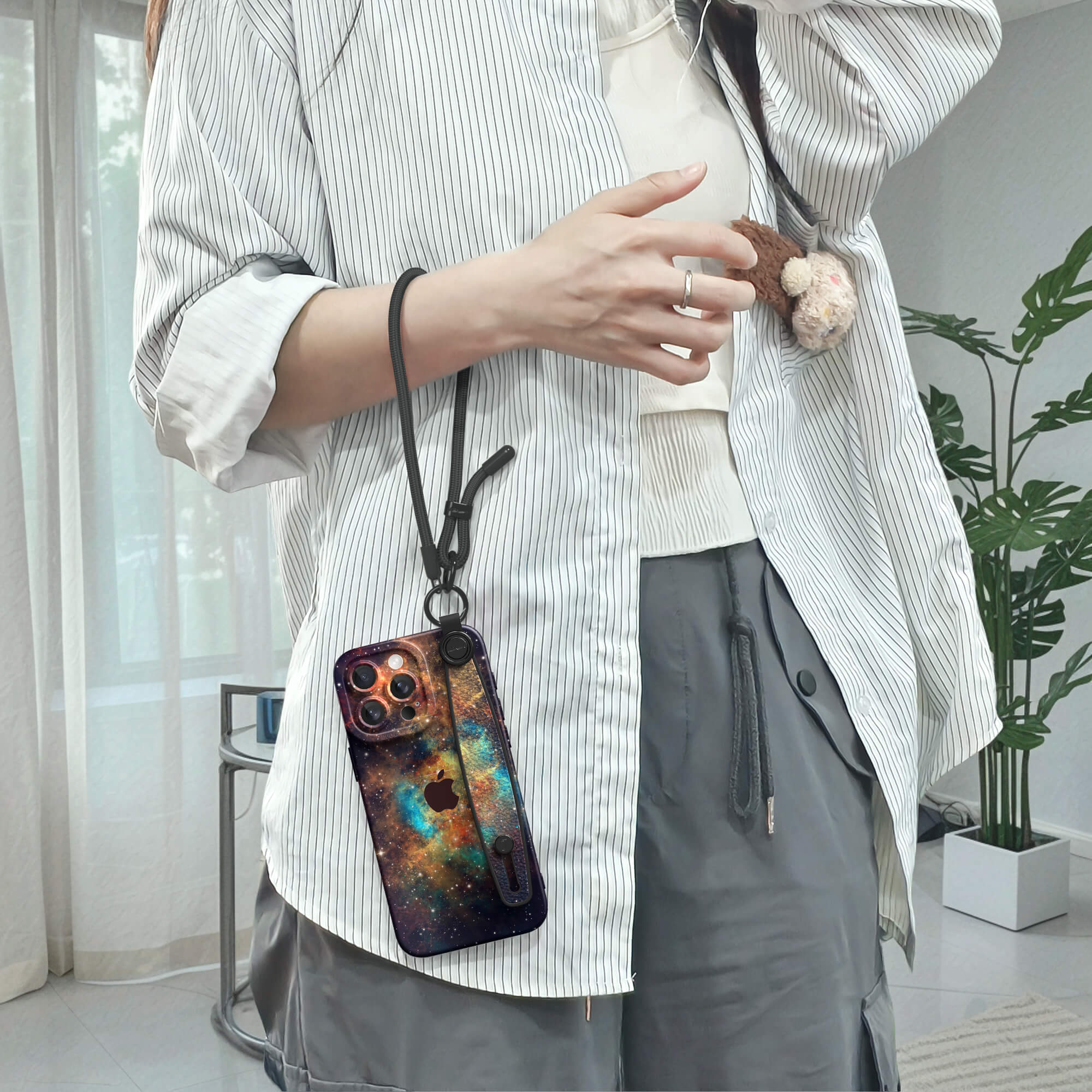 Interstellar Abyss | iPhone Series Multifunctional Wristband Case