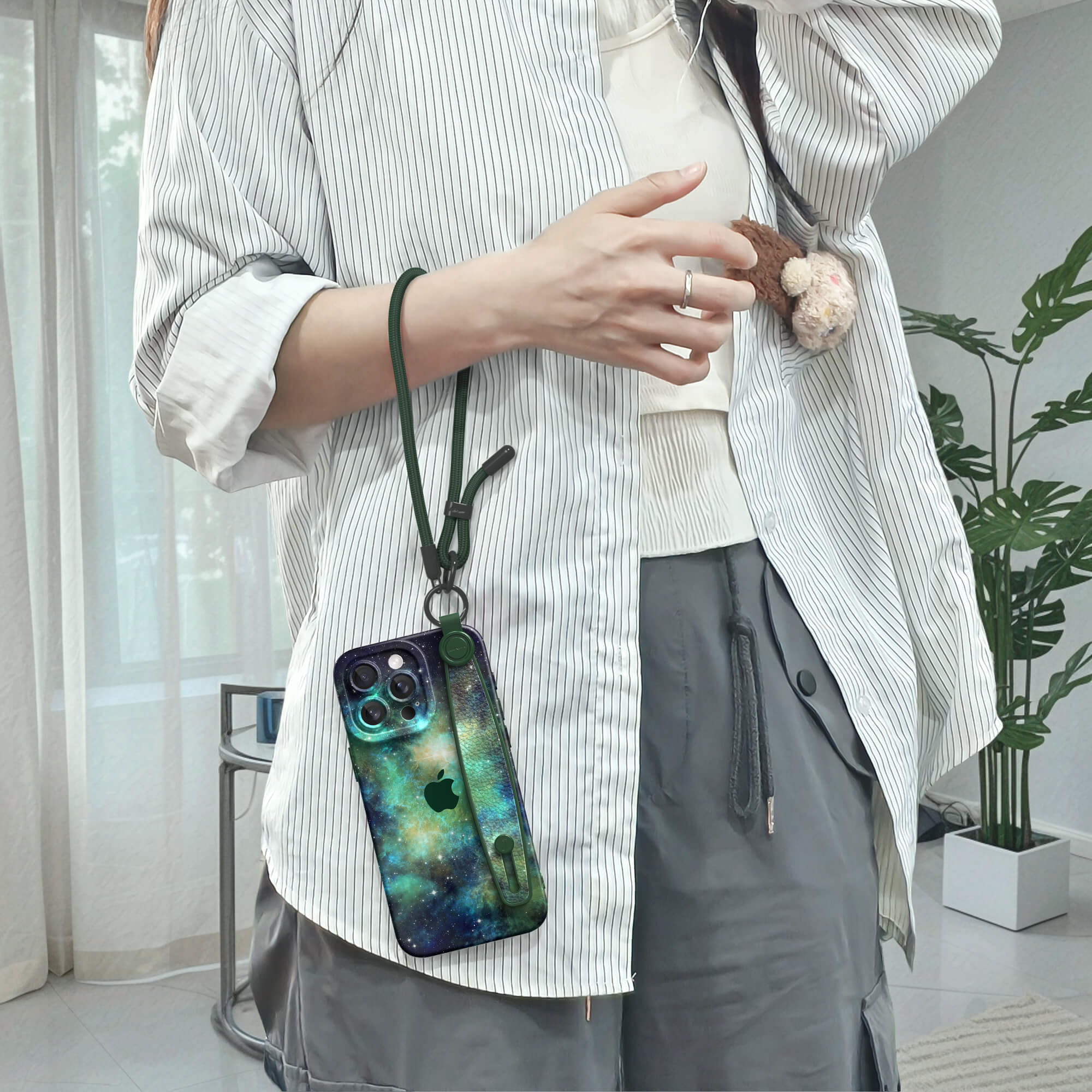 Interstellar Oasis | iPhone Series Multifunctional Wristband Case