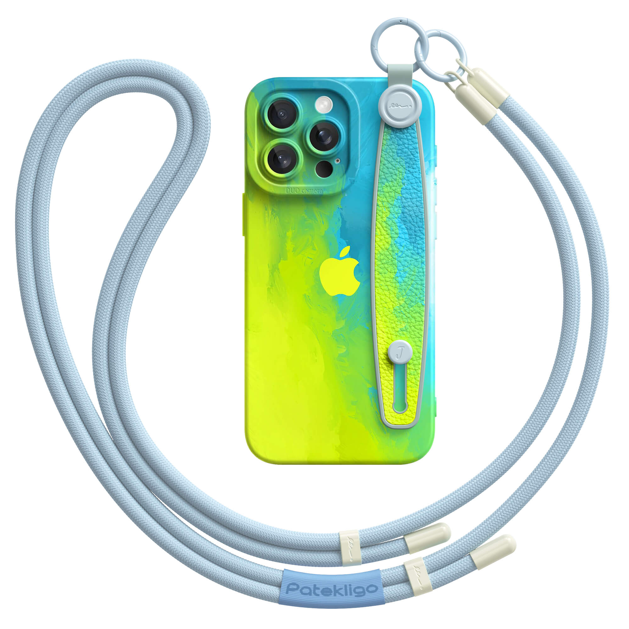 Fluorescent Beach | iPhone Series Multifunctional Wristband Case