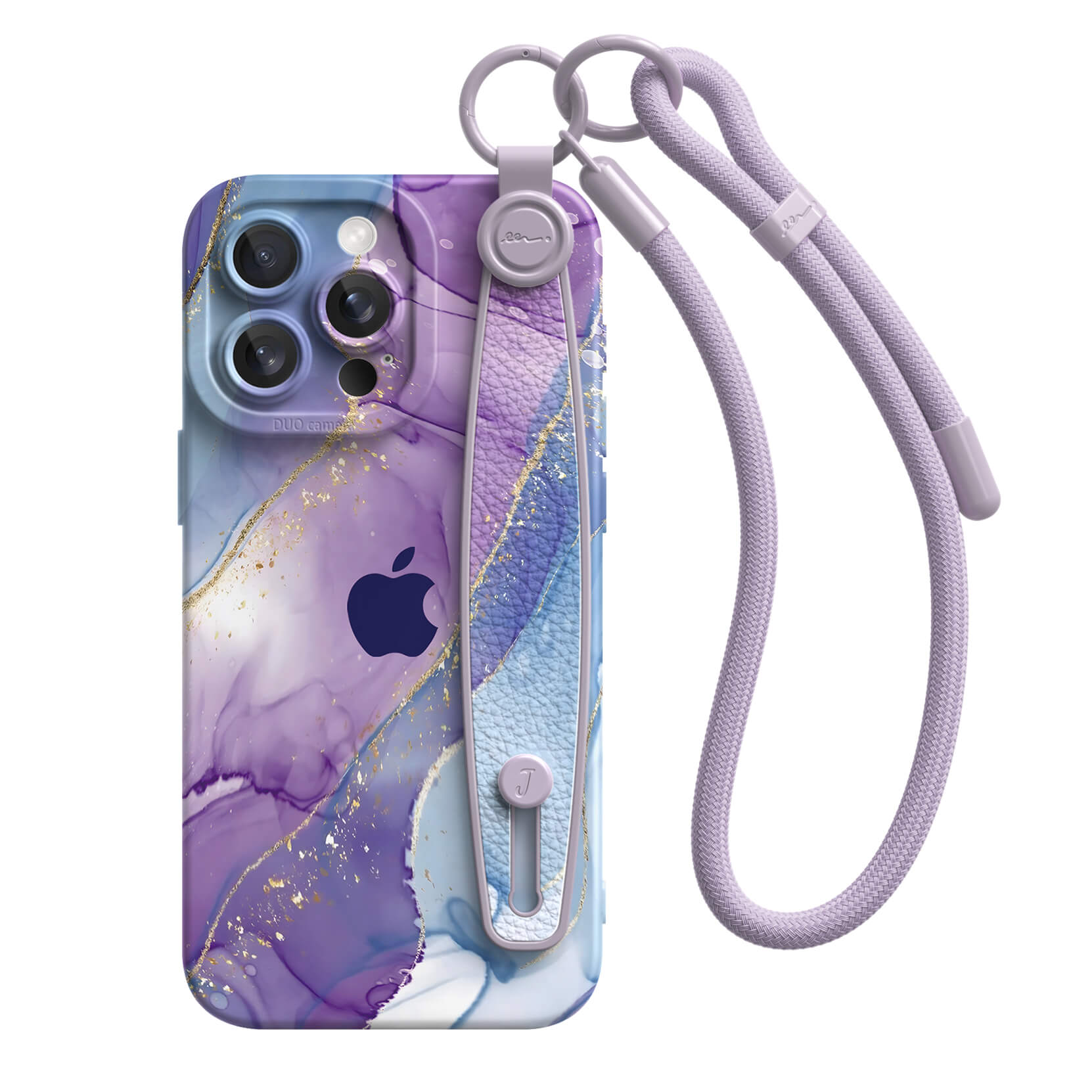 Purple Blue Gilt | iPhone Series Multifunctional Wristband Case