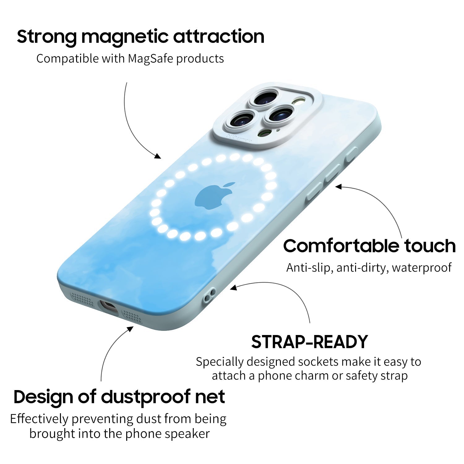 Sputter-Green Orange Powder | IPhone Series Impact Resistant Protective Case