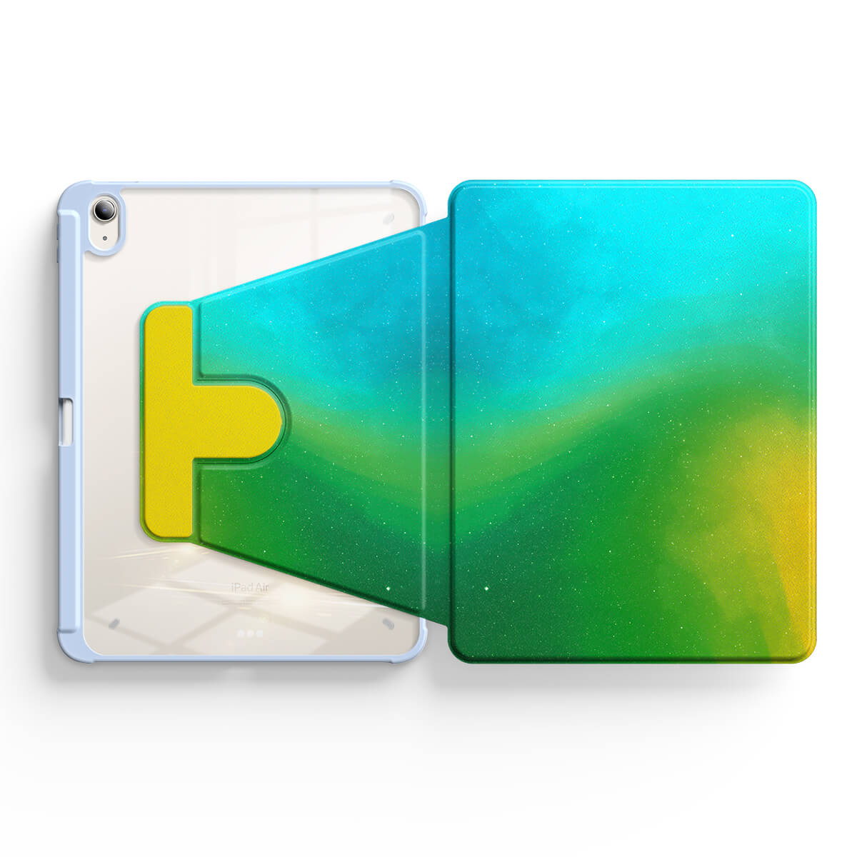 Polar-Green to Yellow | iPad Series Snap 360° Stand Impact Resistant Case