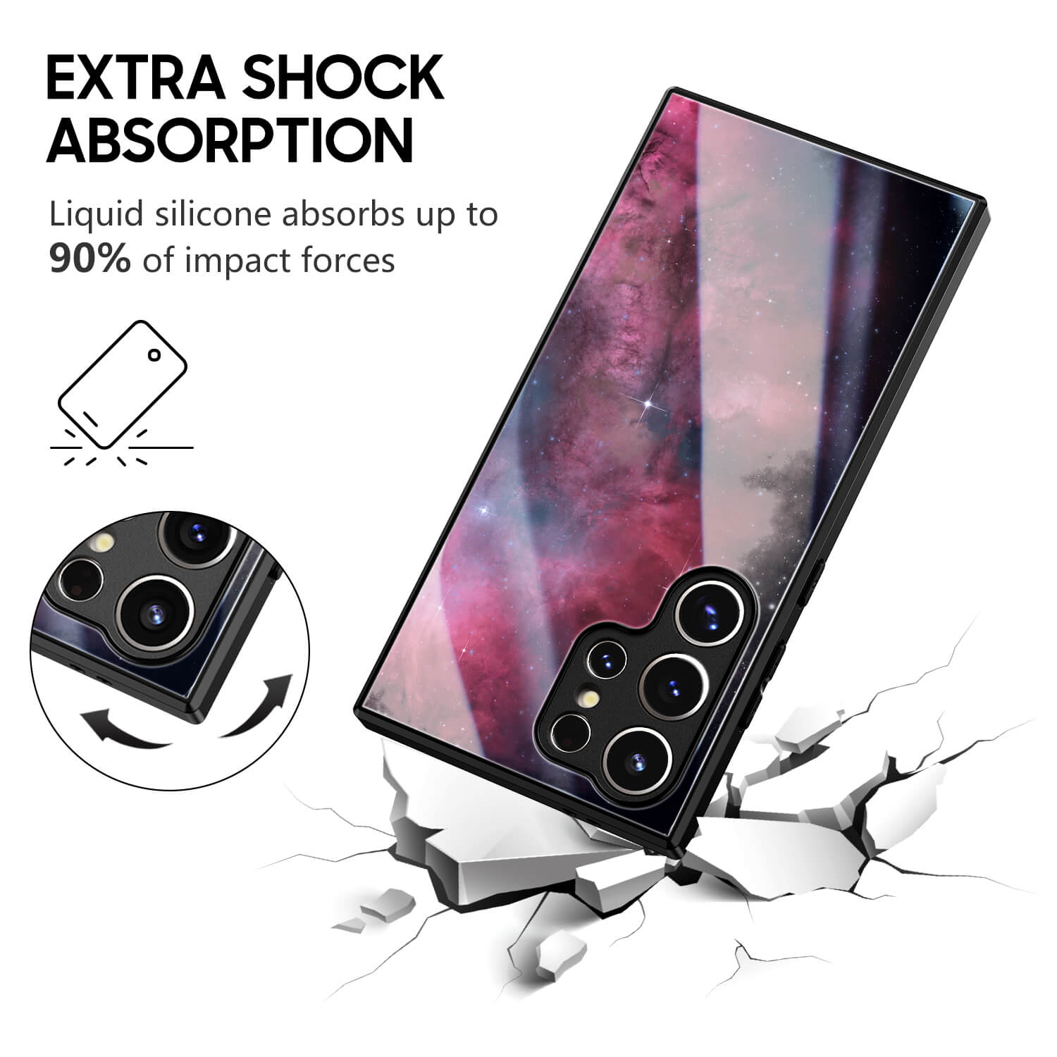 Nebula Smoke | Samsung Series Impact Resistant Protective Case