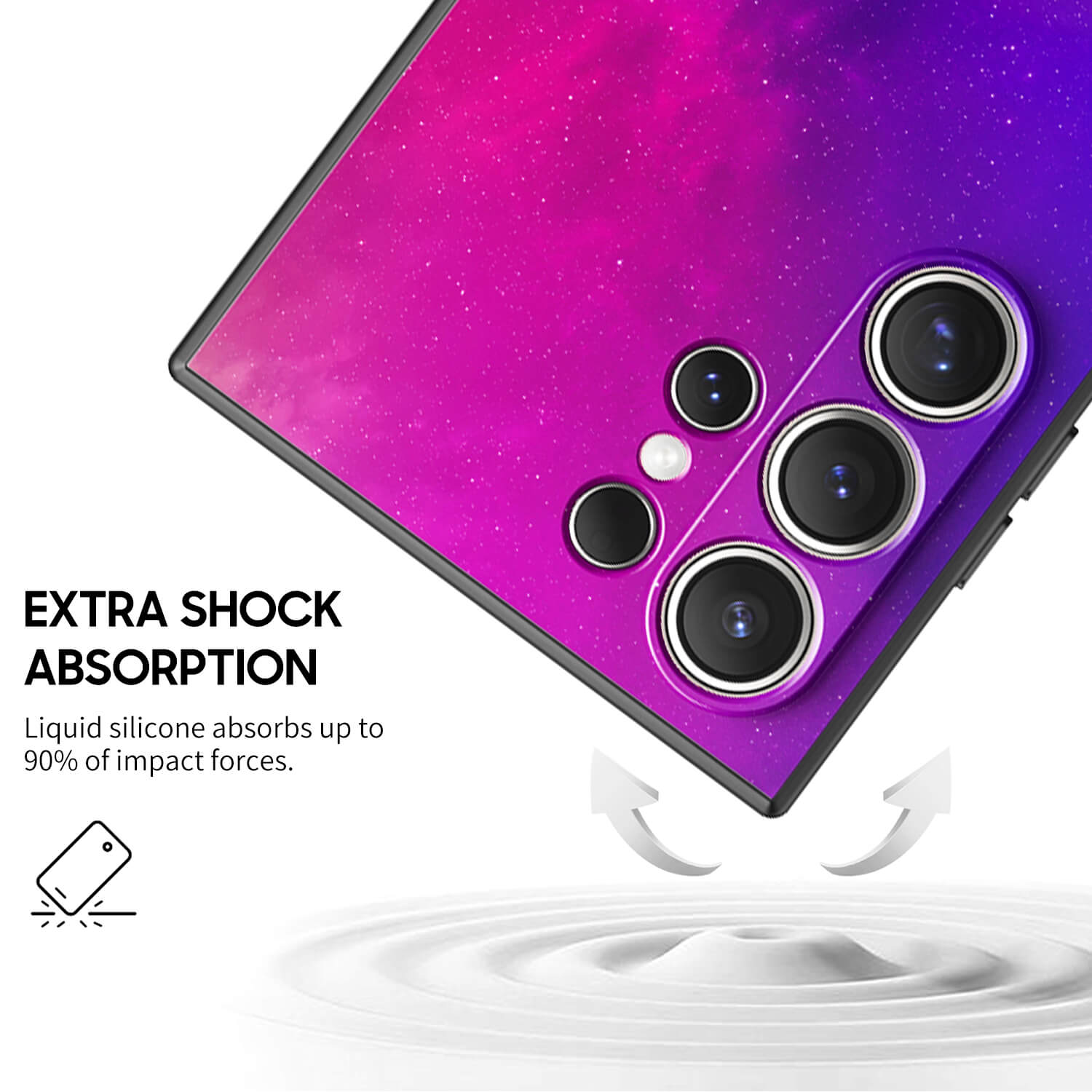 Polar-Purple To Pink | Samsung Series Impact Resistant Protective Case