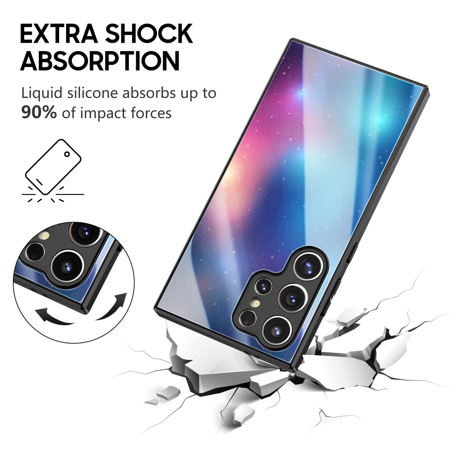 Meteorite Fall | Samsung Series Impact Resistant Protective Case