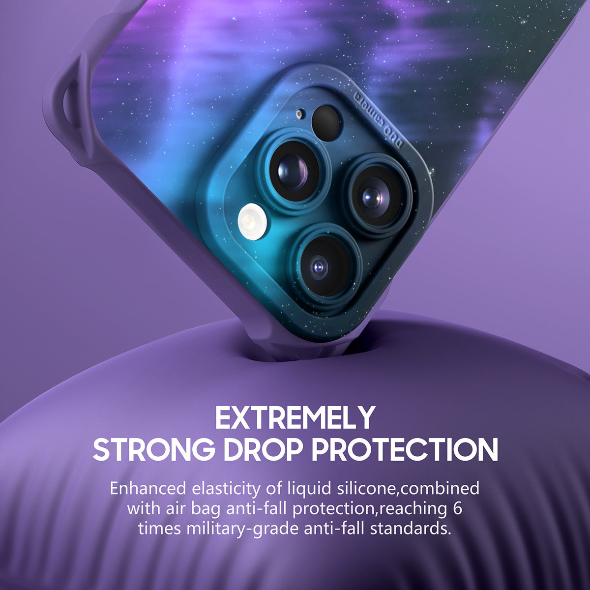 Optical Magnetic-Purple Green | iPhone Series Ultra Impact Resistant Protective Case