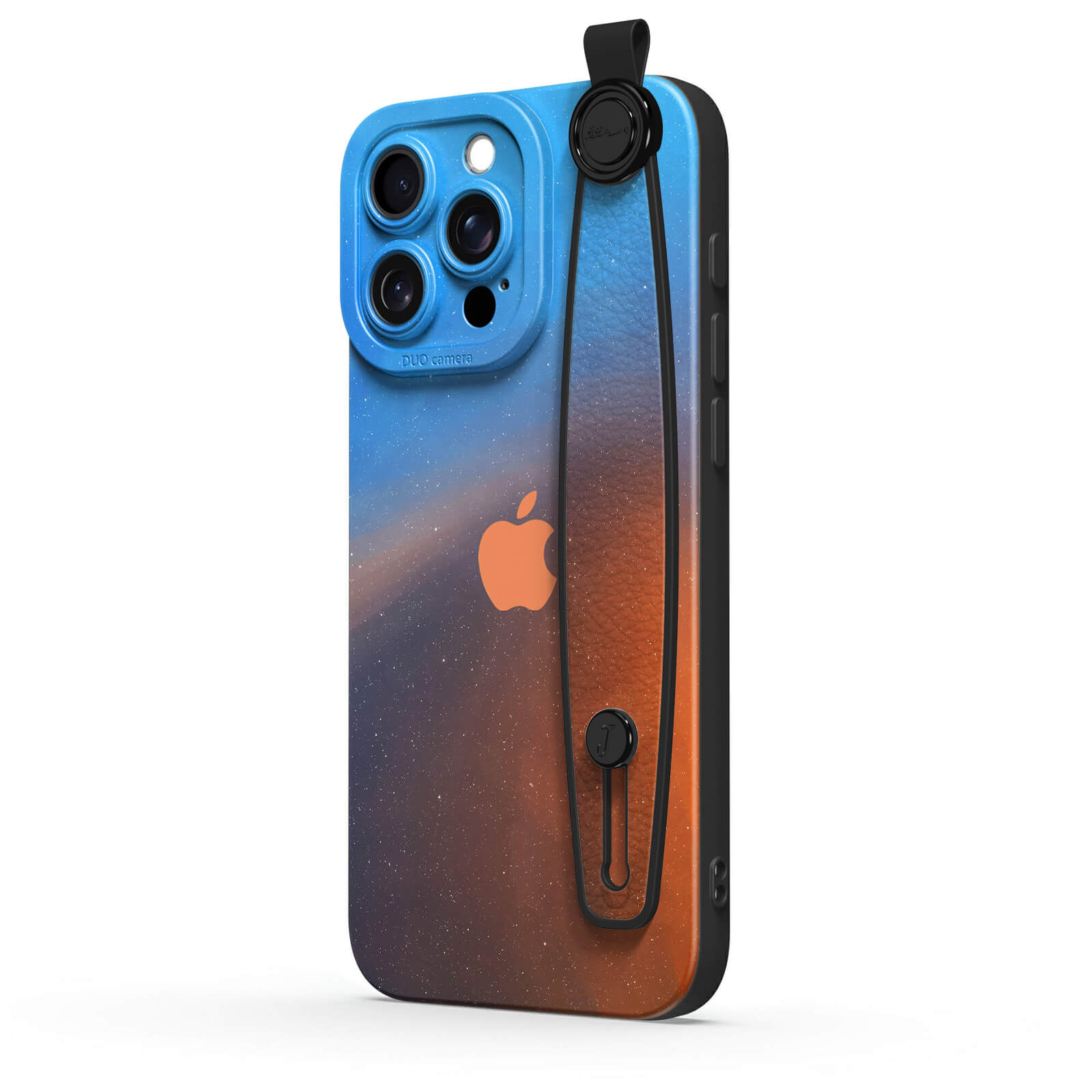 Polar-Blue to Orange | iPhone Series Multifunctional Wristband Case