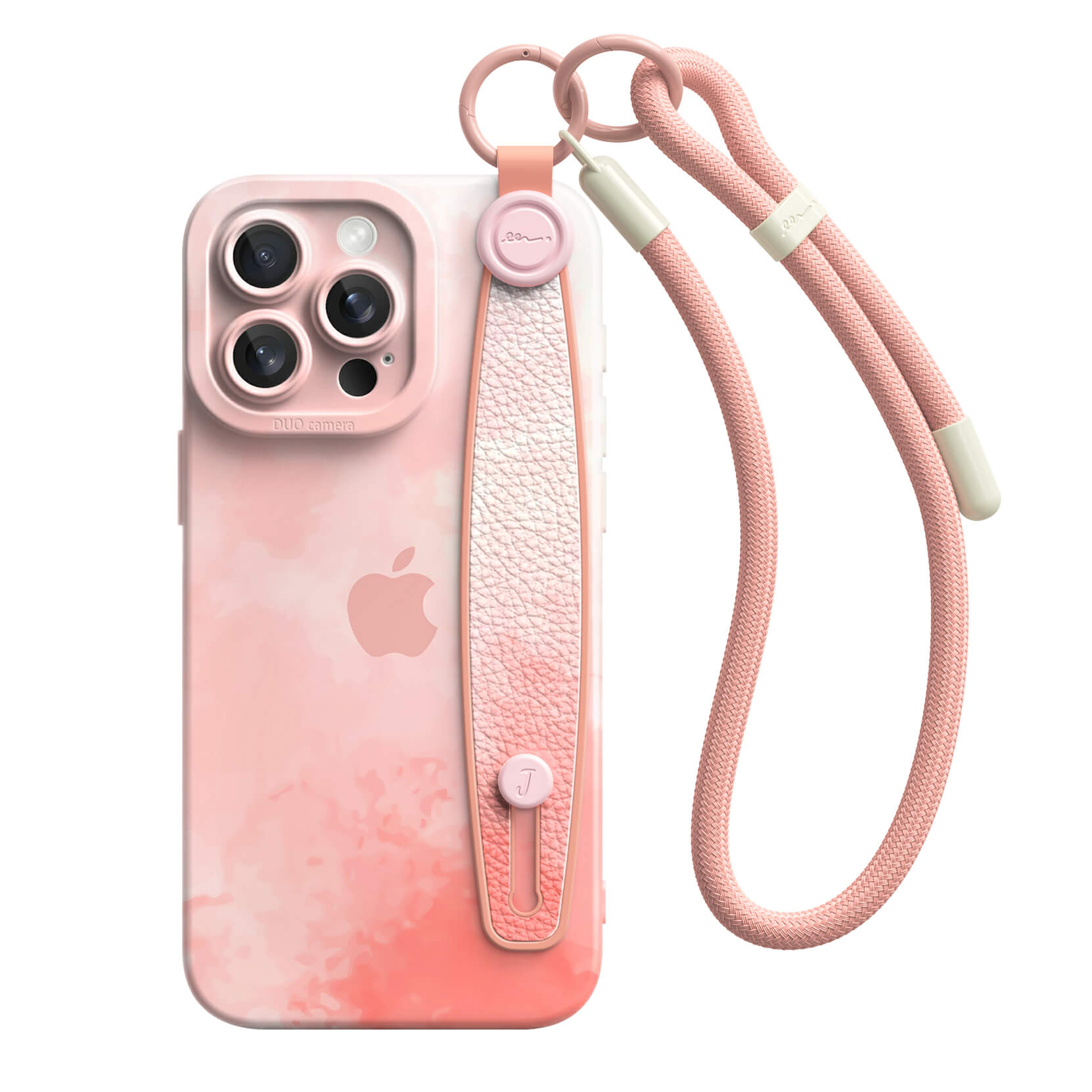 Watercolor Powder | iPhone Series Multifunctional Wristband Case