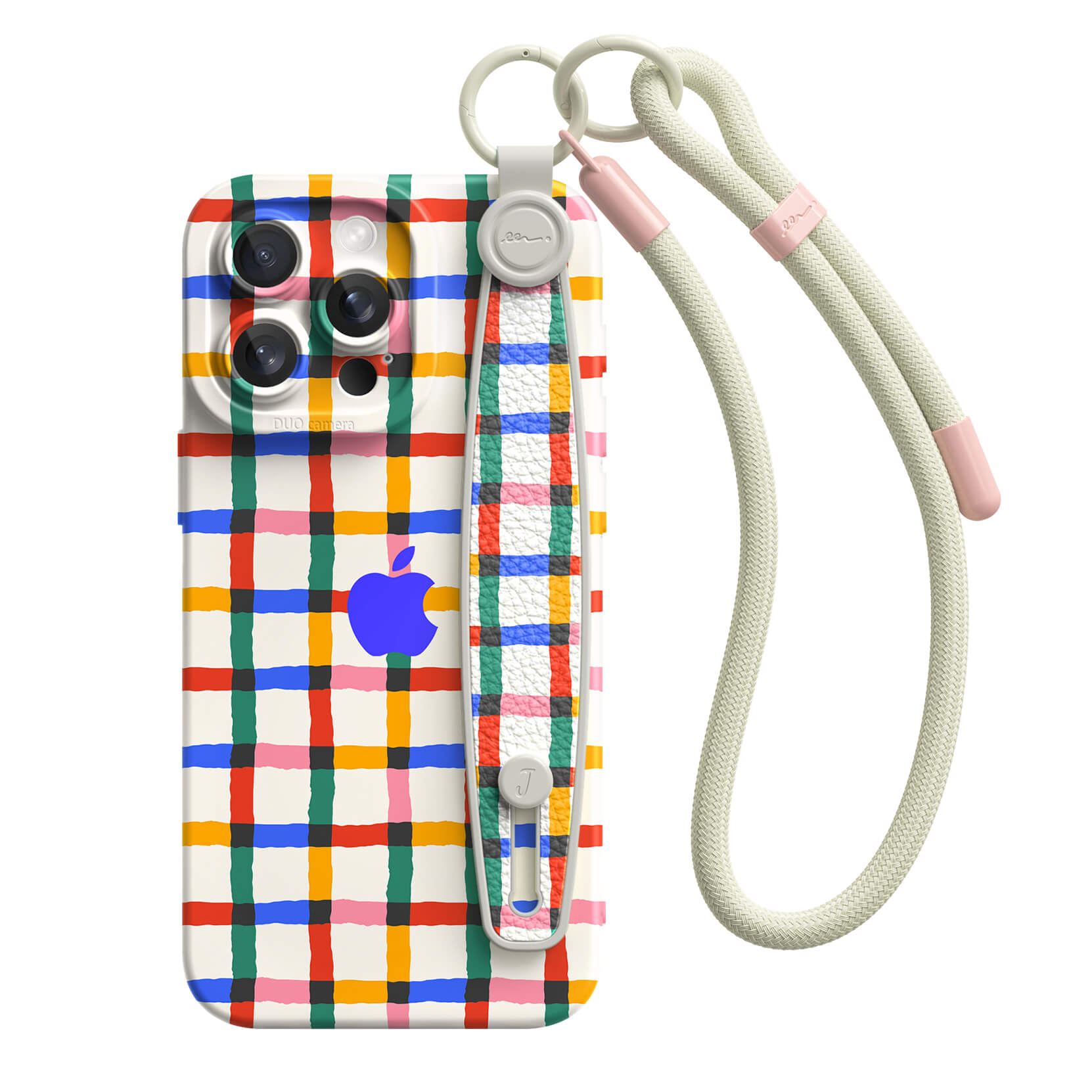 Fun Plaid | iPhone Series Multifunctional Wristband Case