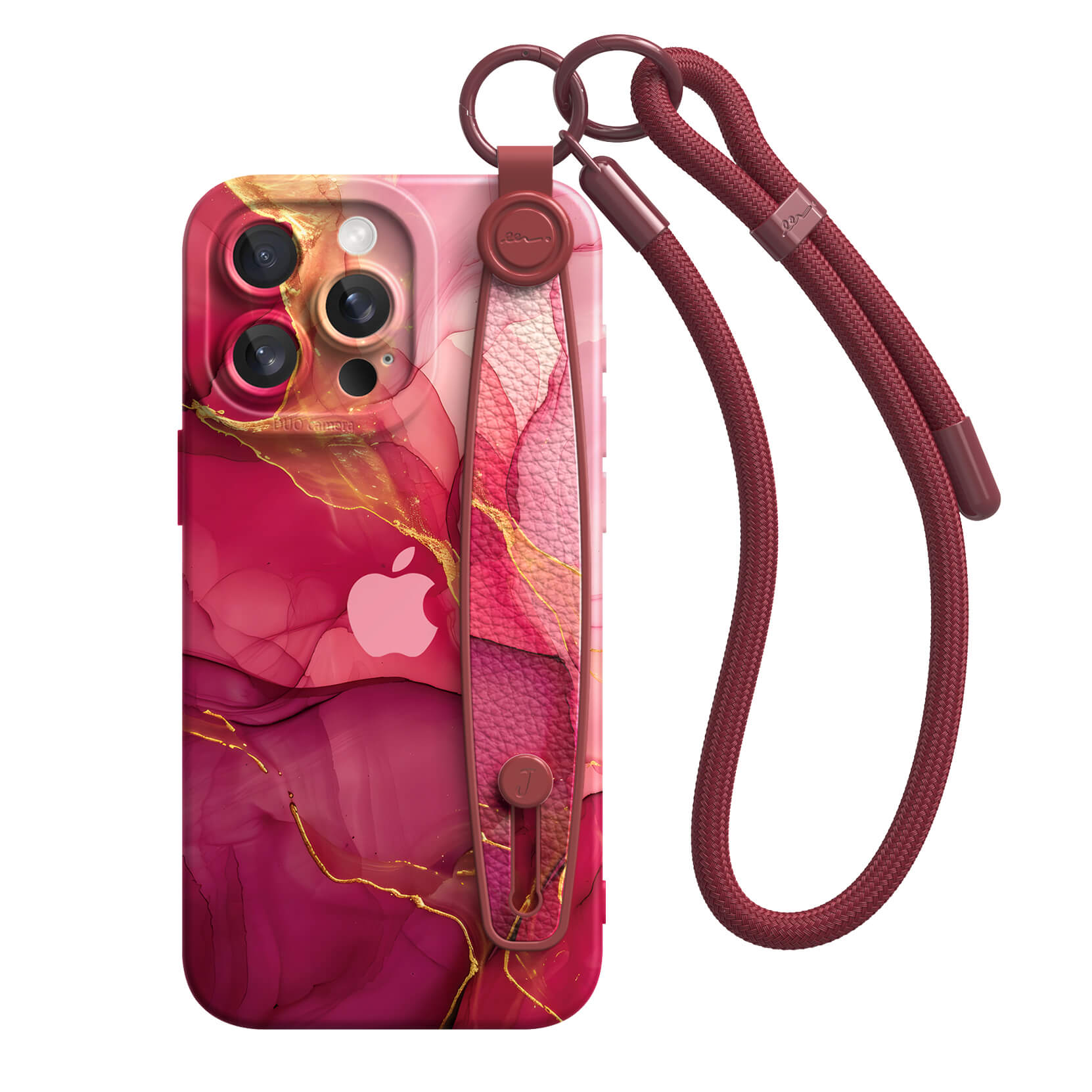 Agate Rose Gold | iPhone Series Multifunctional Wristband Case