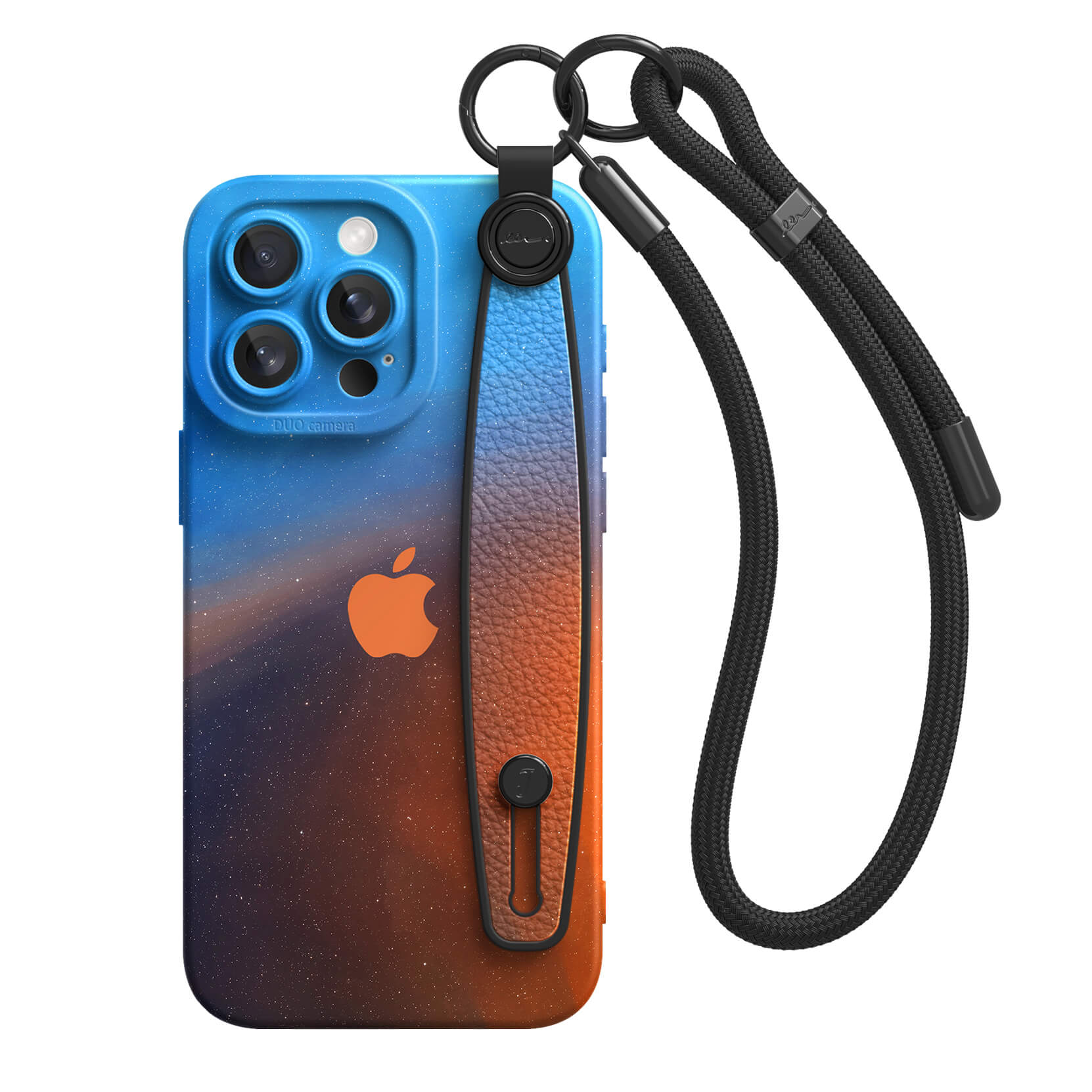 Polar-Blue to Orange | iPhone Series Multifunctional Wristband Case