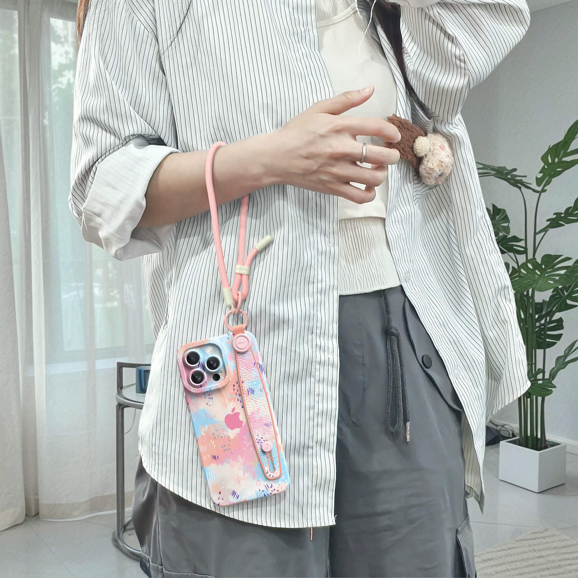 Marshmallow | iPhone Series Multifunctional Wristband Case