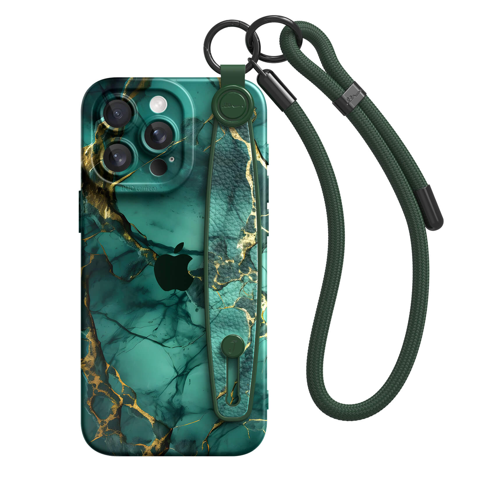 Broken Agate Green | iPhone Series Multifunctional Wristband Case