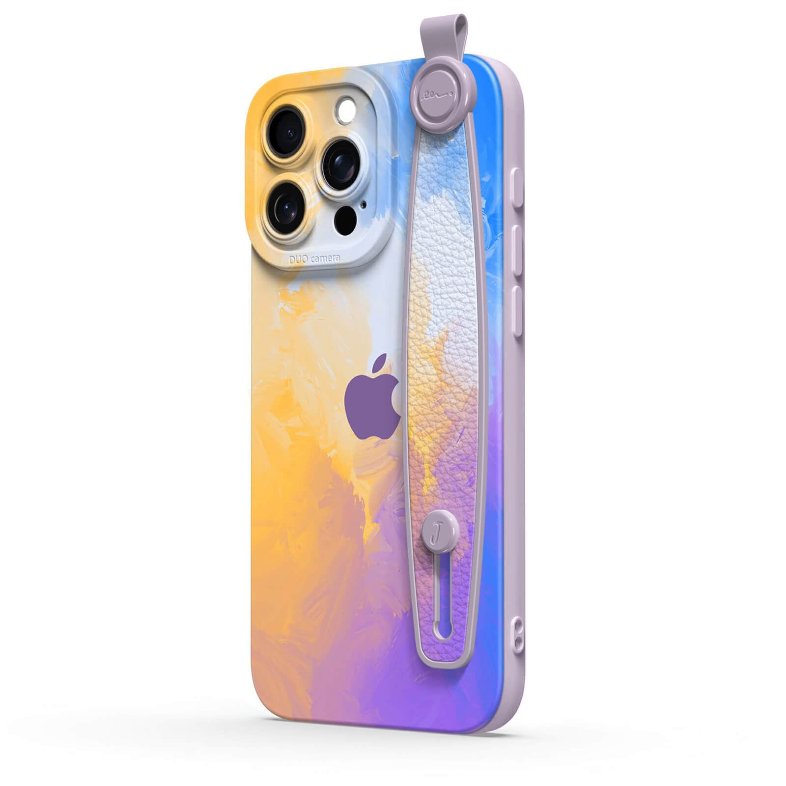 Lilac Yellow | iPhone Series Multifunctional Wristband Case