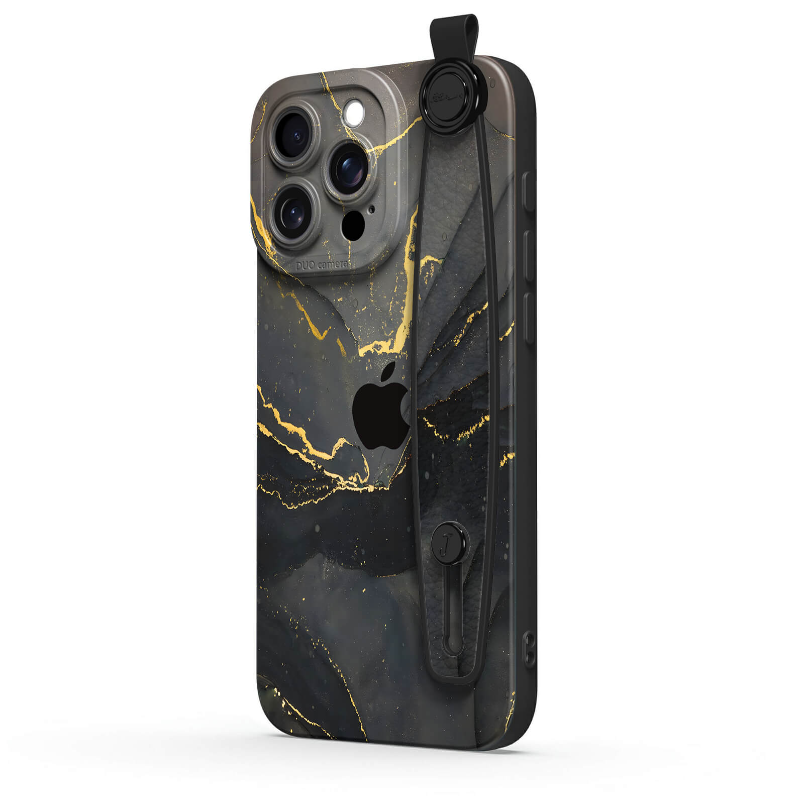 Black Gold Sand | iPhone Series Multifunctional Wristband Case