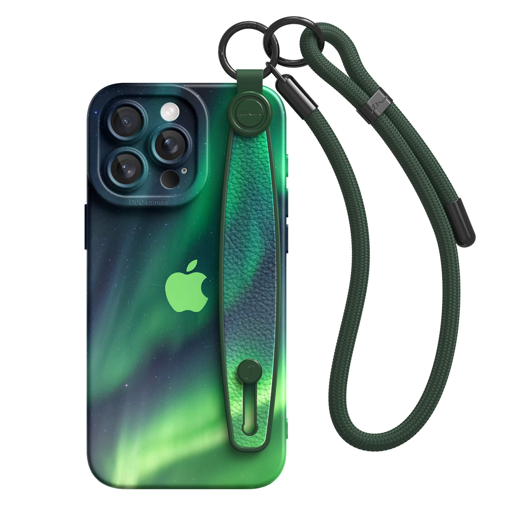 Aurora Green | iPhone Series Multifunctional Wristband Case