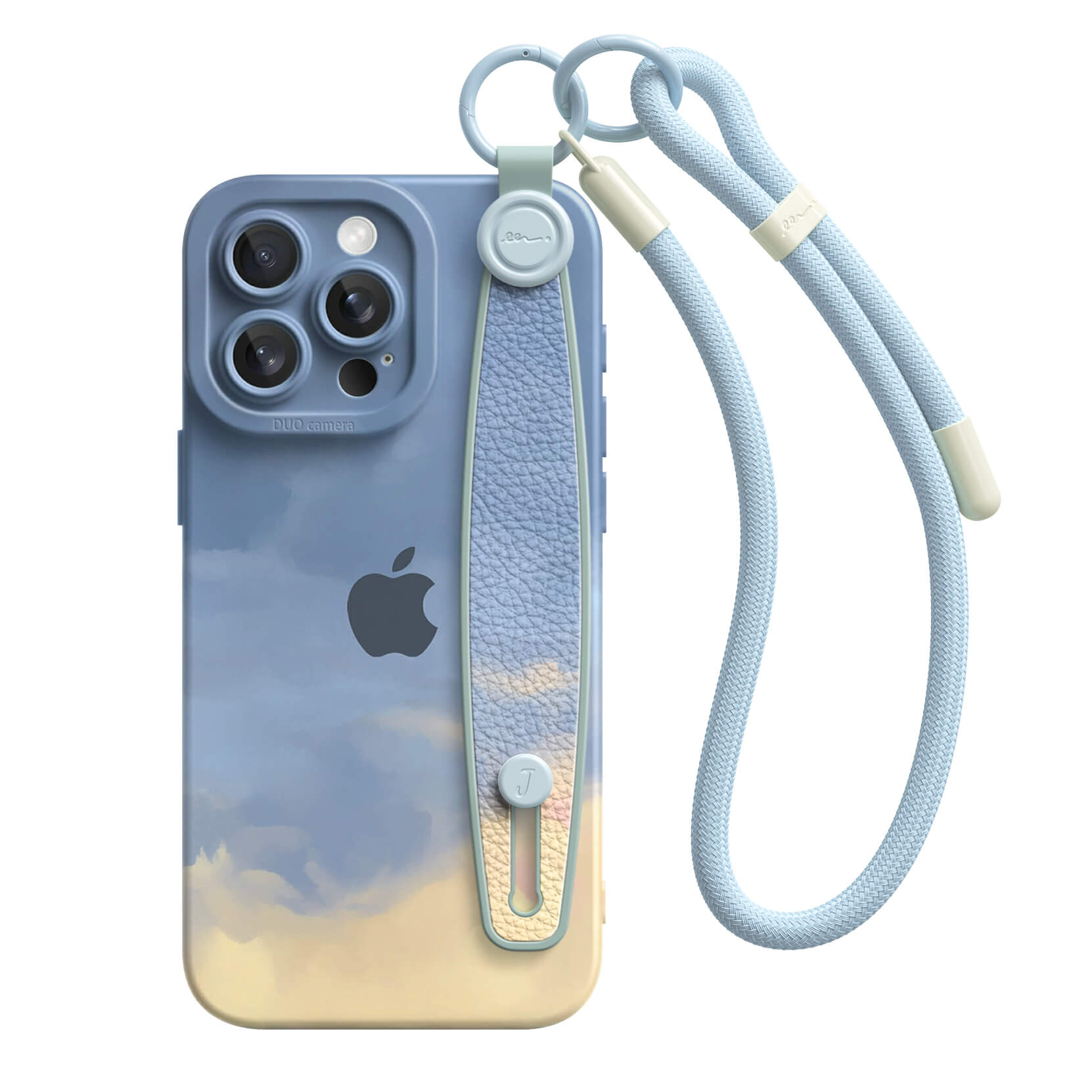 Sea Fog Blue | iPhone Series Multifunctional Wristband Case