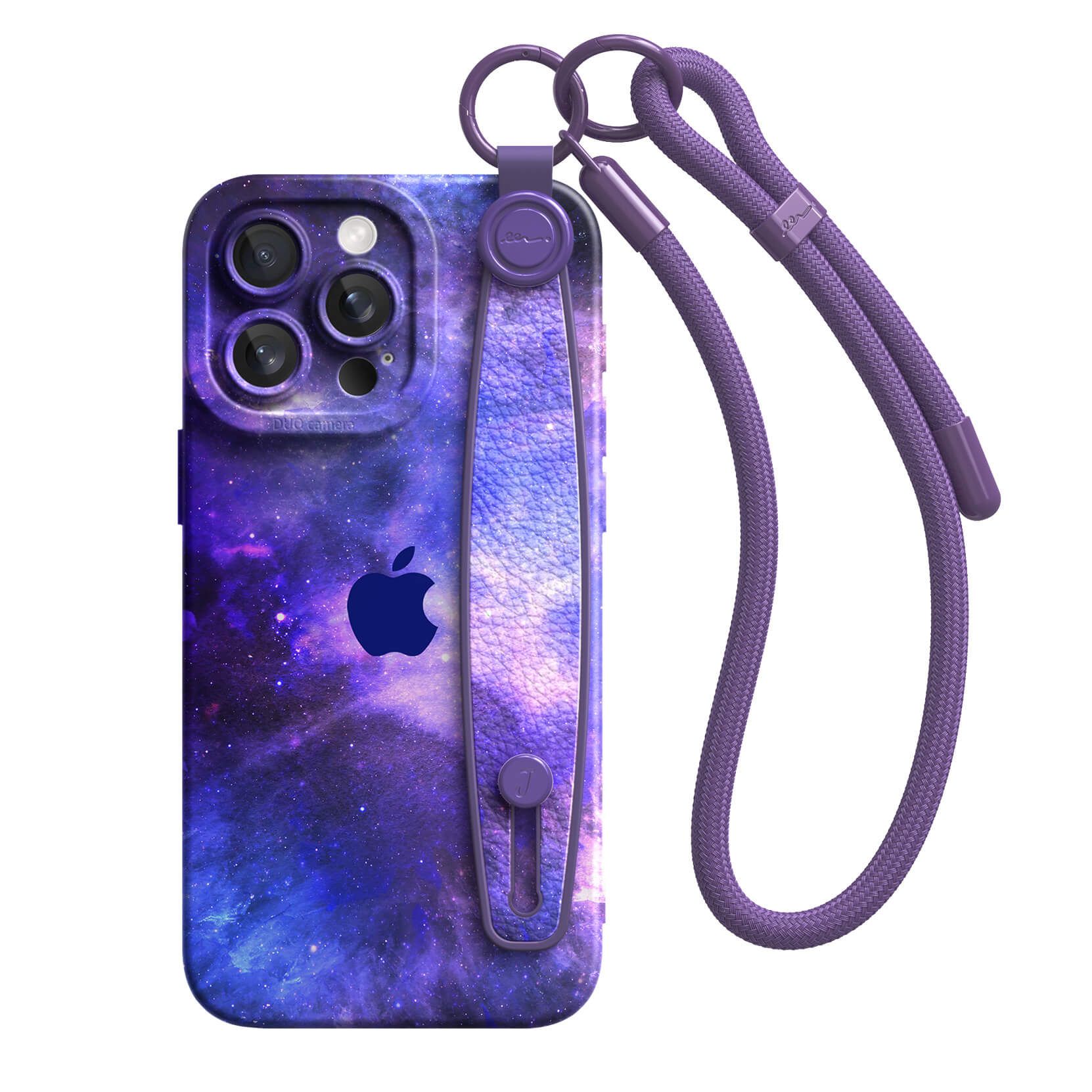 Blue-Purple Nebula | iPhone Series Multifunctional Wristband Case